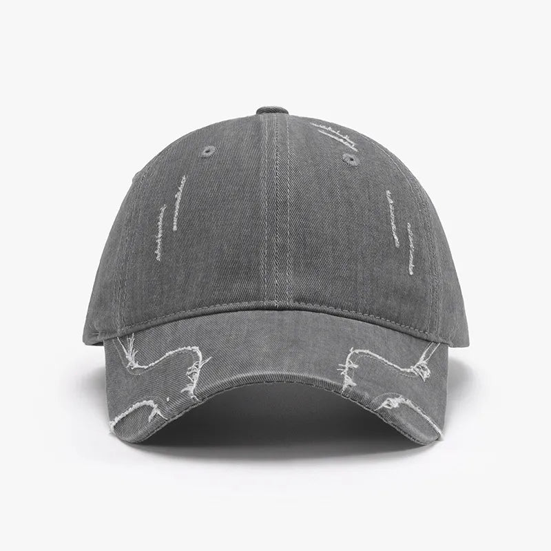 Raw Hem Adjustable Cap