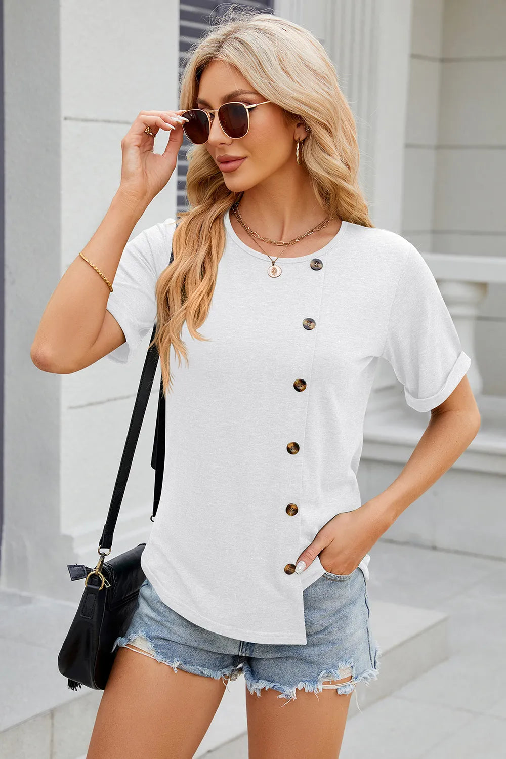 Round Neck Short Sleeve T-Shirt