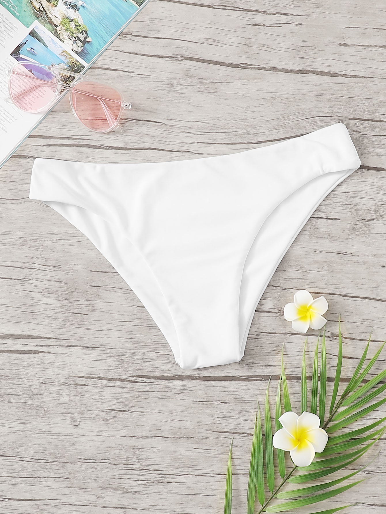 Swim Basics Summer Beach Solid Swimming Panty