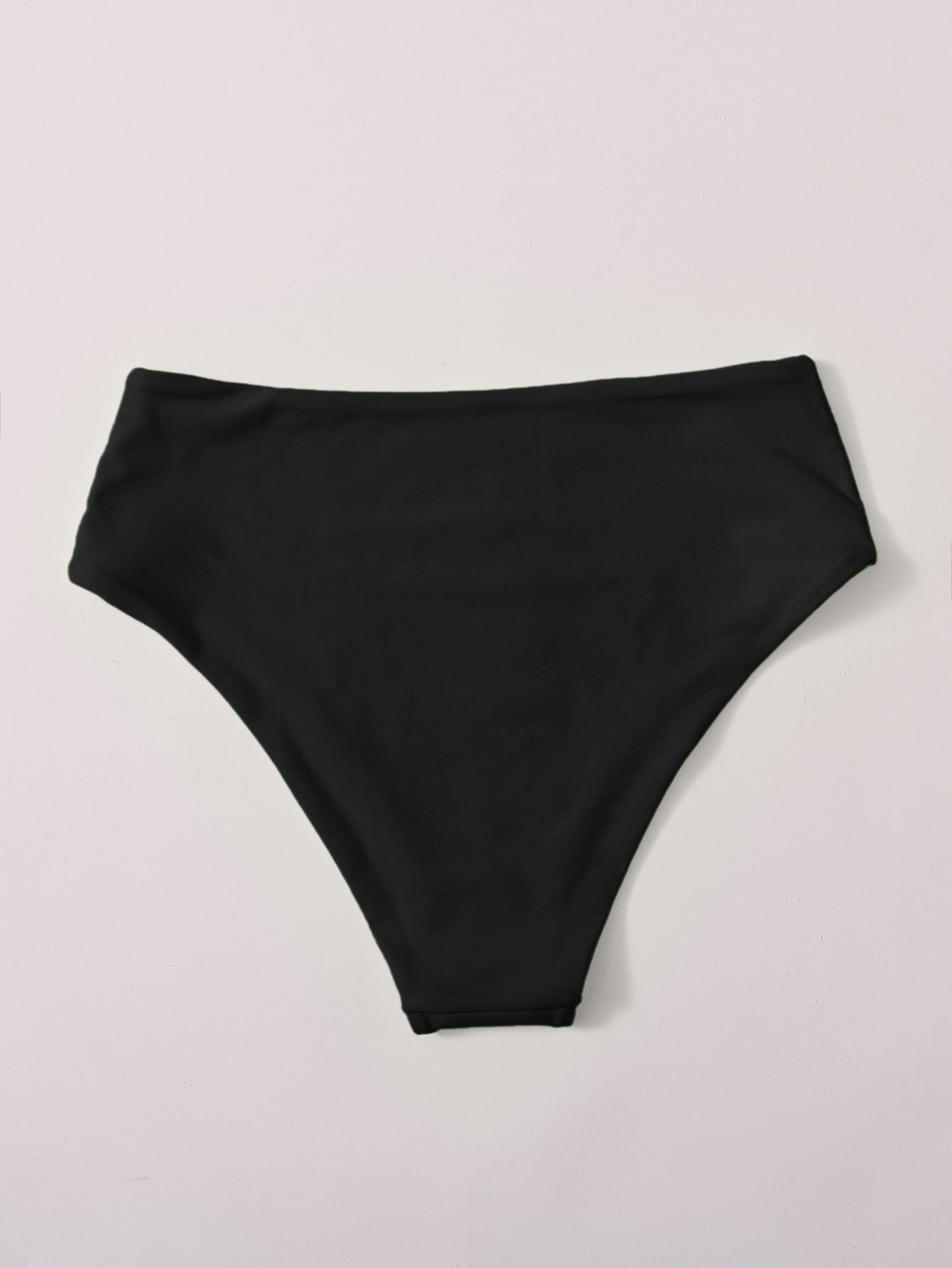 Swim Basics Summer Beach Plain High Waisted Bikini Panty