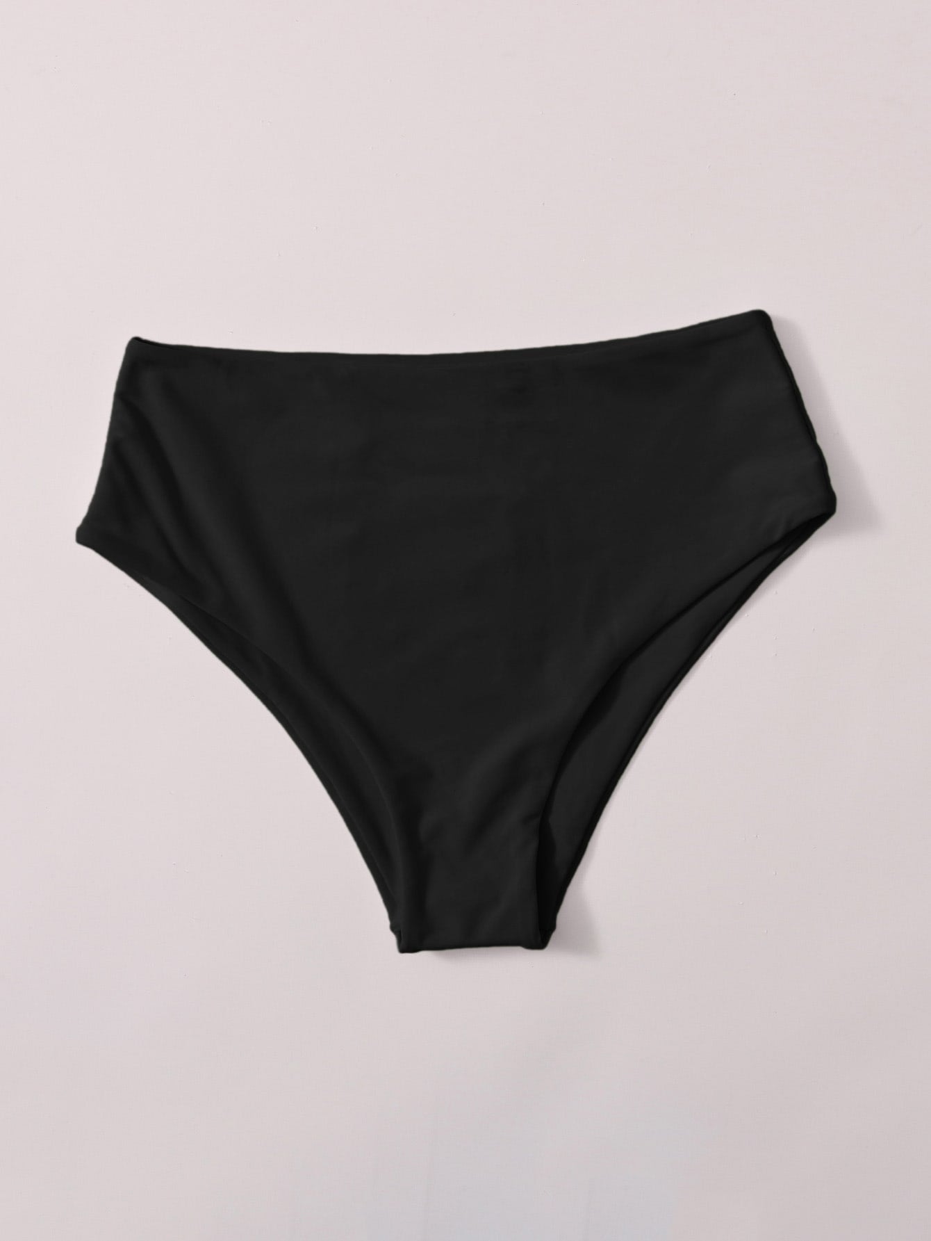 Swim Basics Summer Beach Plain High Waisted Bikini Panty