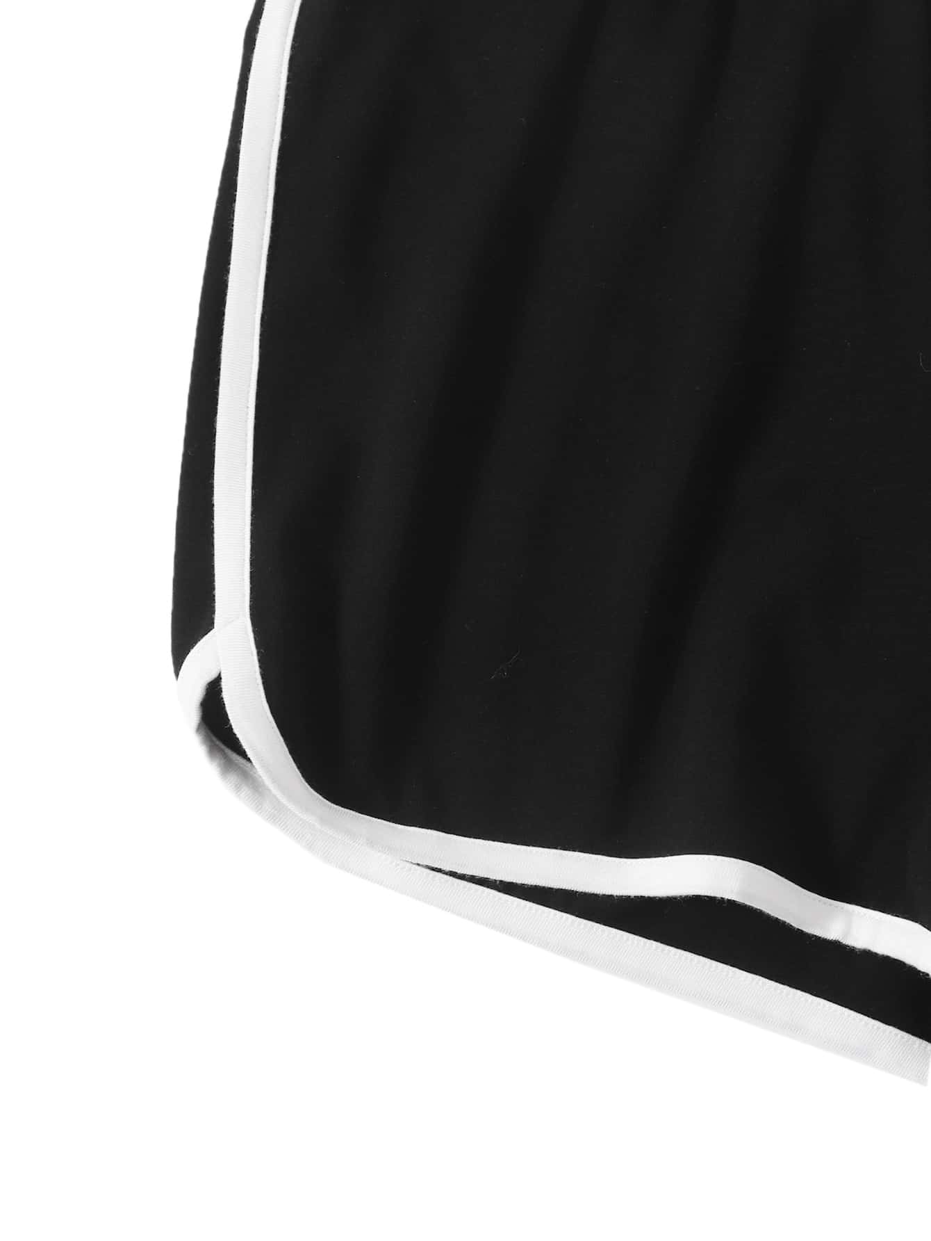 Plus Contrast Binding Track Shorts