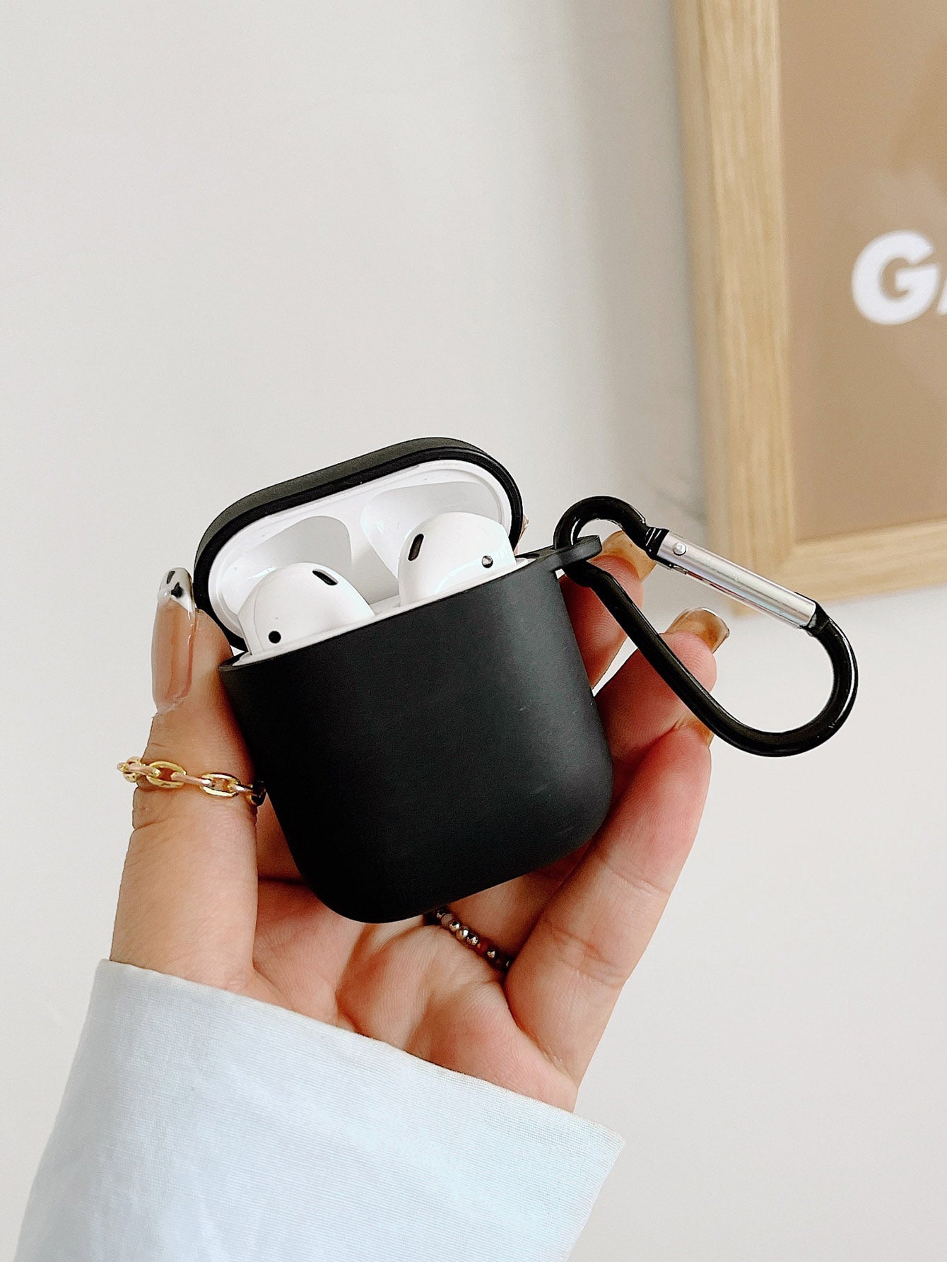 Light Pink AirPods Case Cover Soft TPU Protective Cover Compatible With Apple AirPods 1/2 AirPods Pro