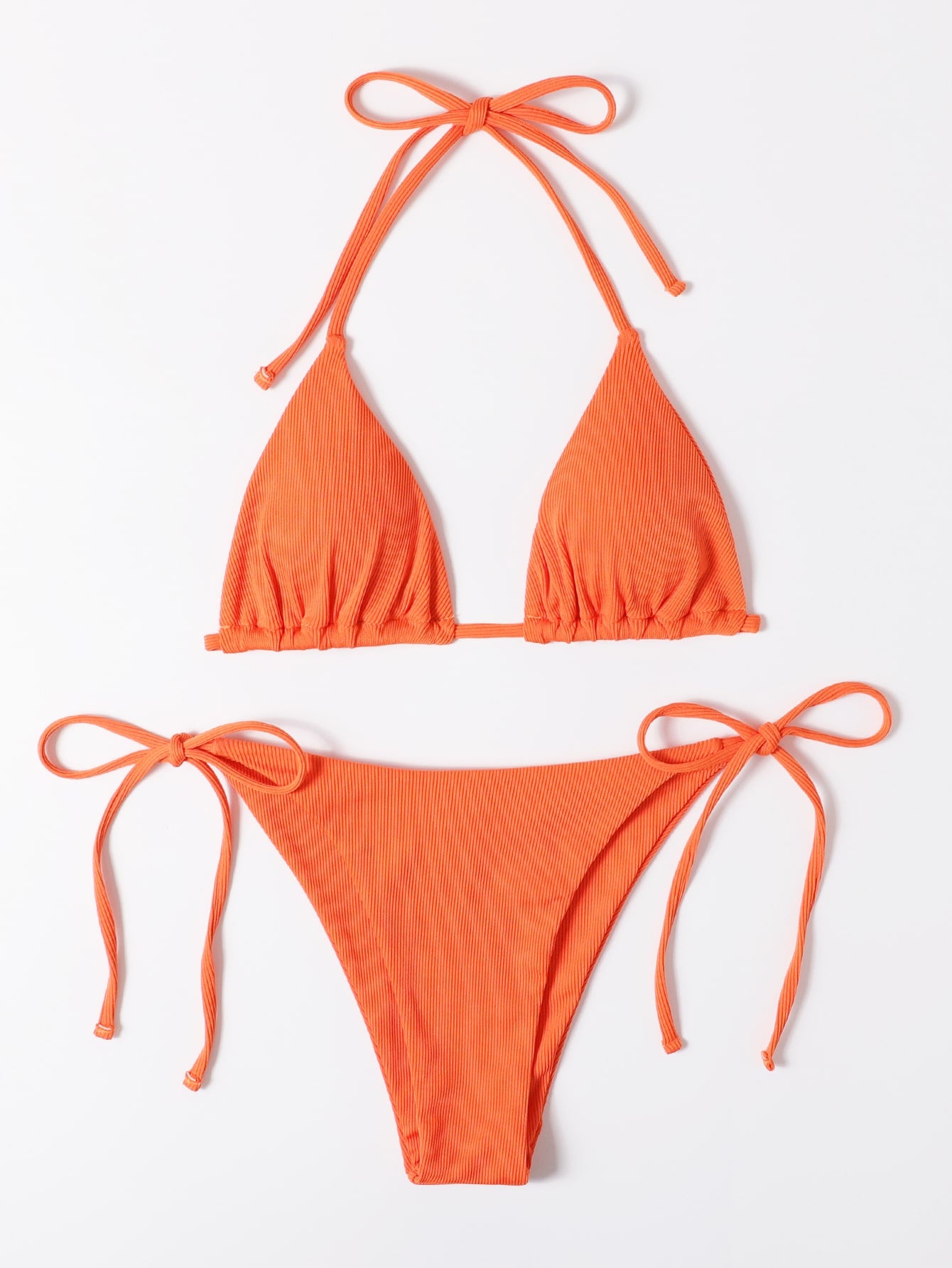 Swim Summer Beach Halter Triangle Tie Side Bikini