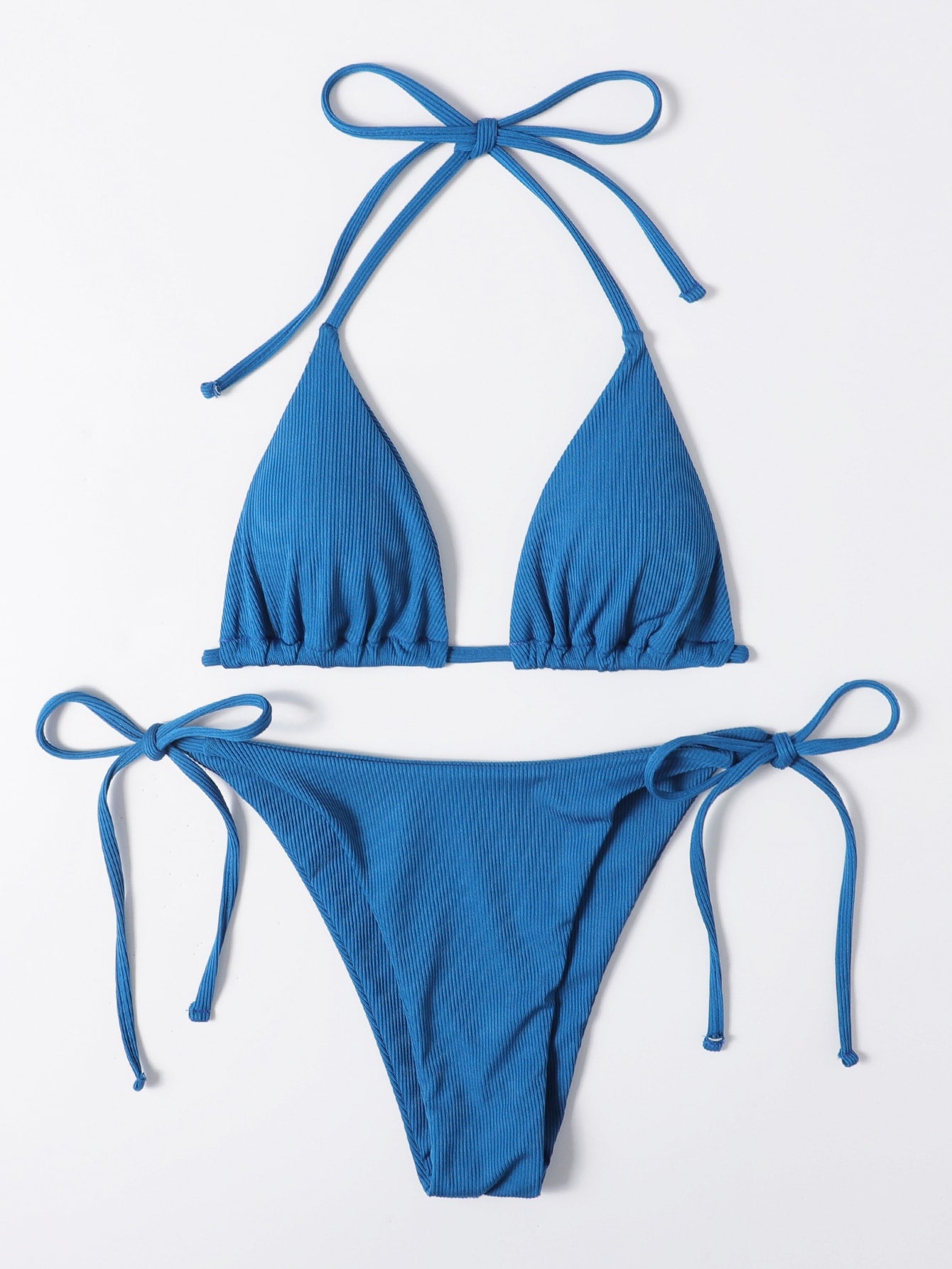 Swim Summer Beach Halter Triangle Tie Side Bikini