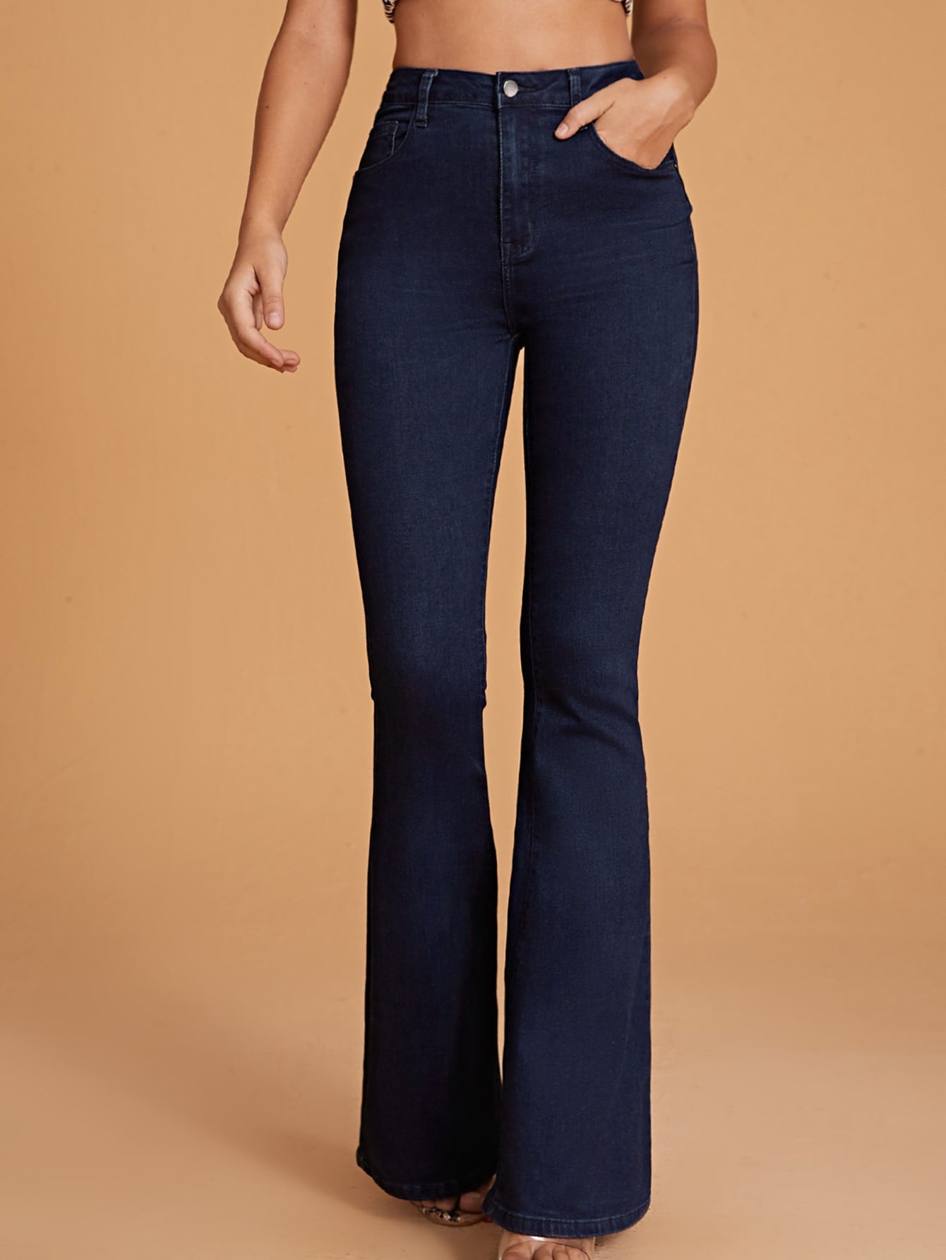 High Waist Flare Leg Jeans