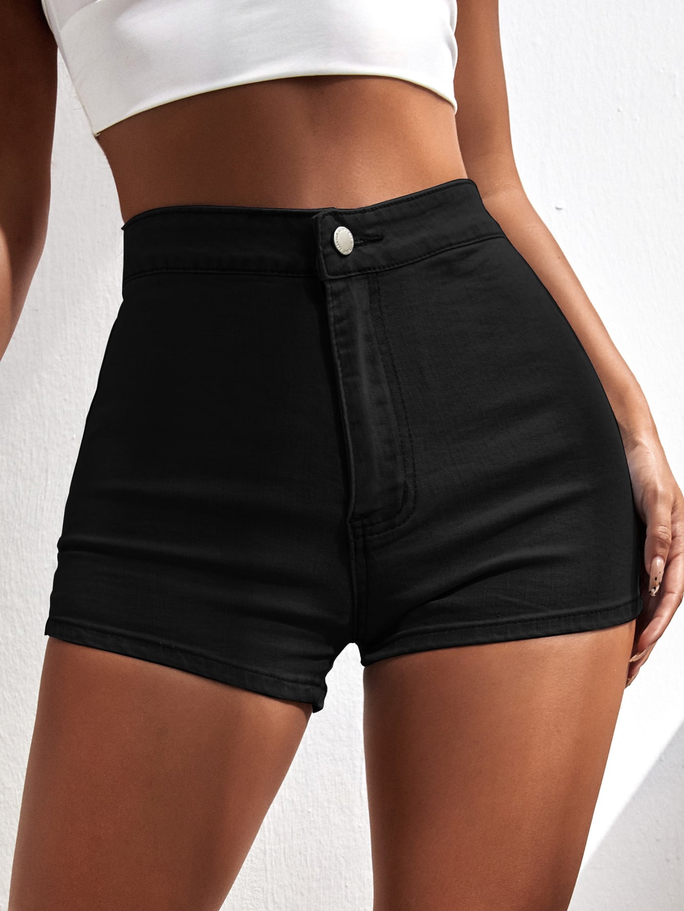 Summer Outfits High Waist Skinny Denim Shorts