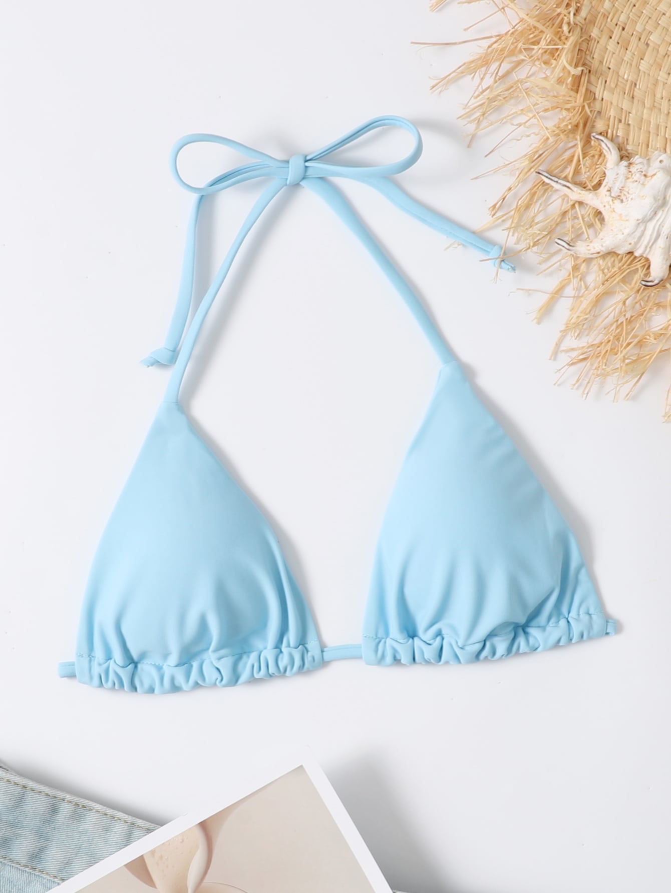 Swim Summer Beach Halter Triangle Bikini Top