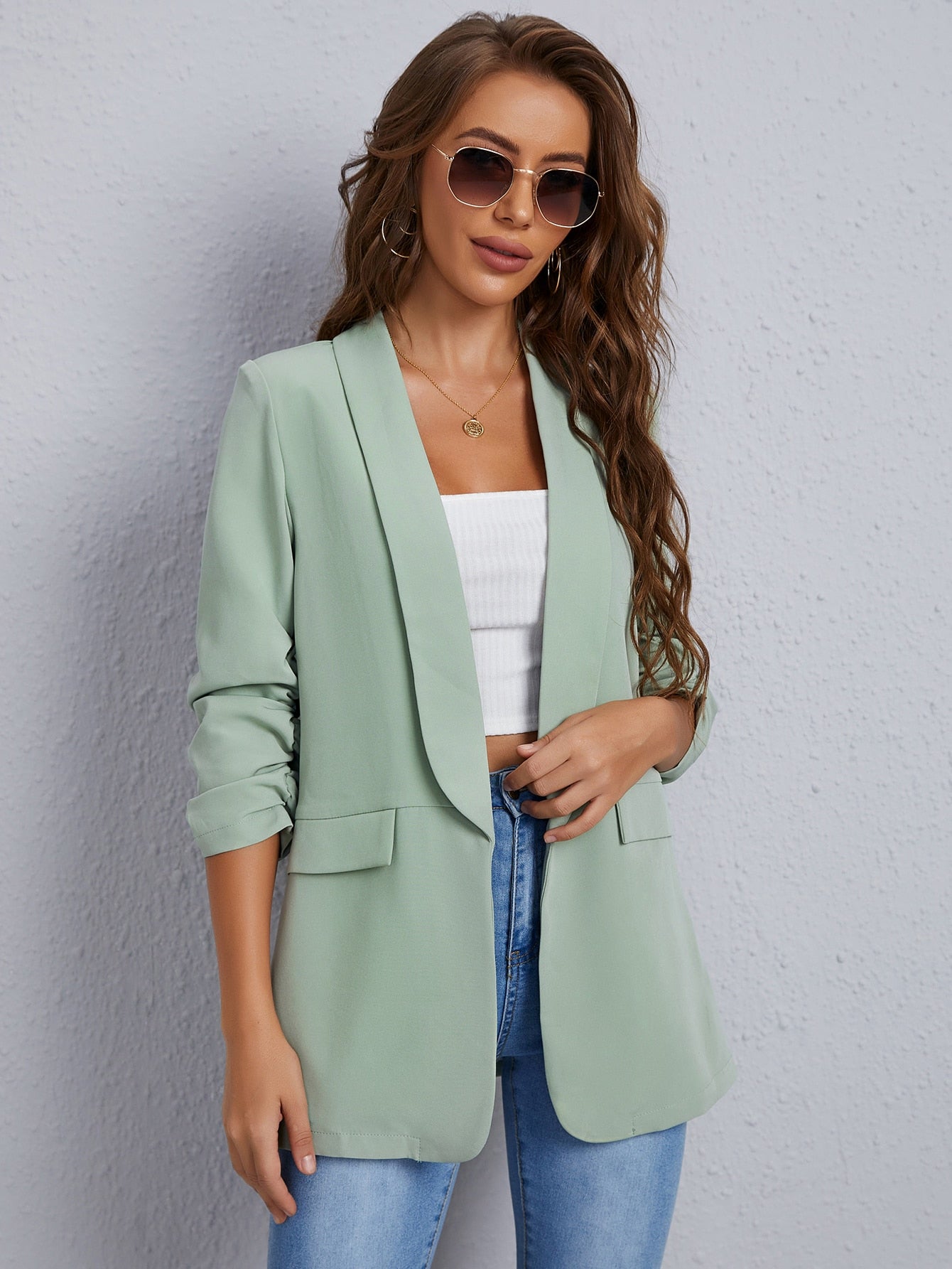 Women Fashion Spring Classic Blazer For Daily Commute