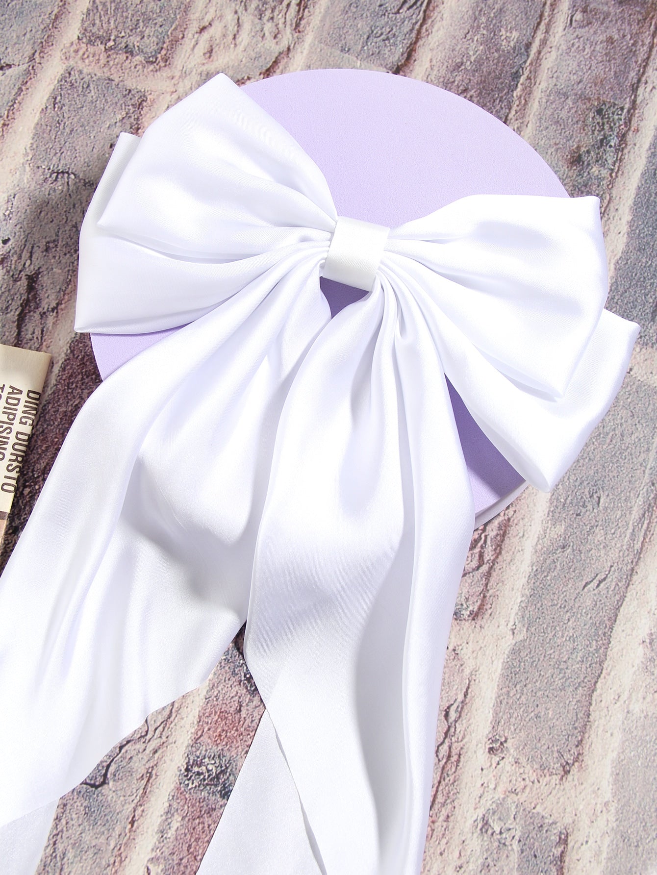 1pc Bowknot Silk Hair Clip Cute