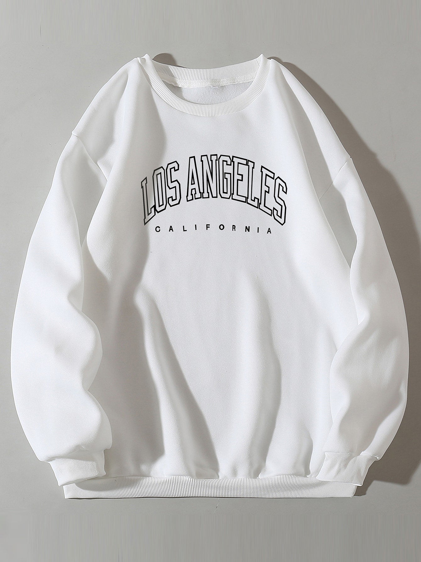 Letter Graphic Thermal Lined Sweatshirt