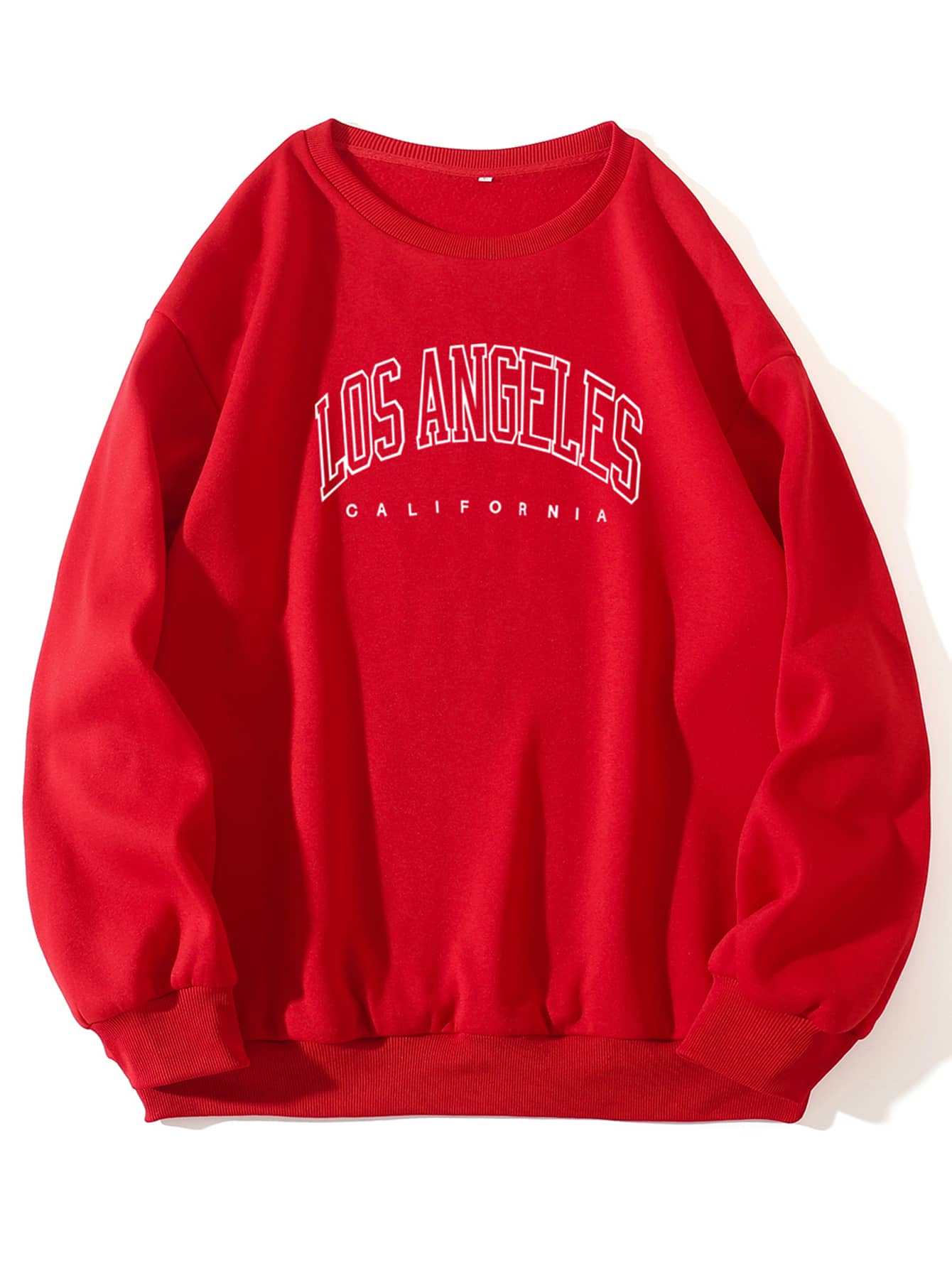 Letter Graphic Thermal Lined Sweatshirt