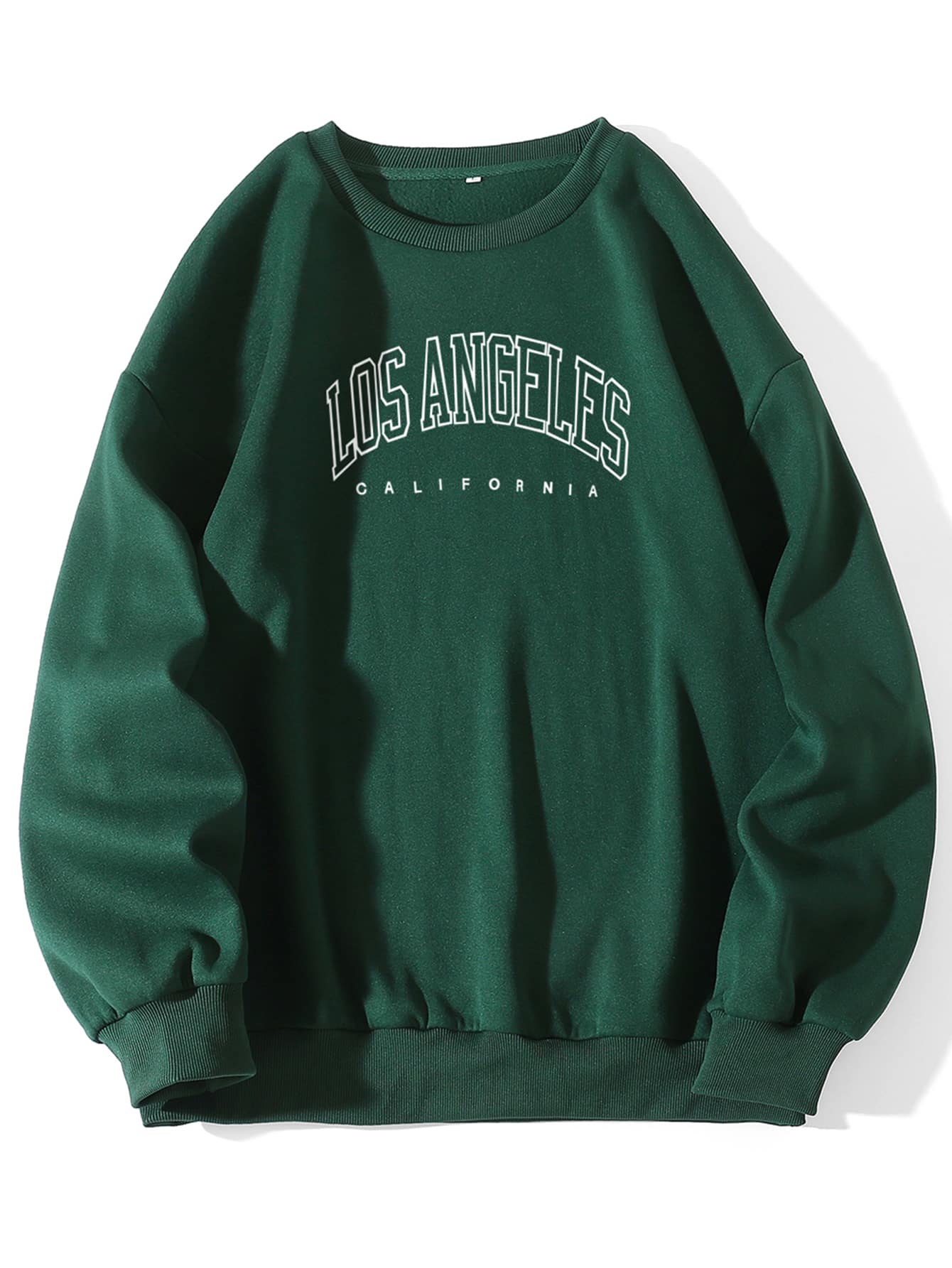 Letter Graphic Thermal Lined Sweatshirt