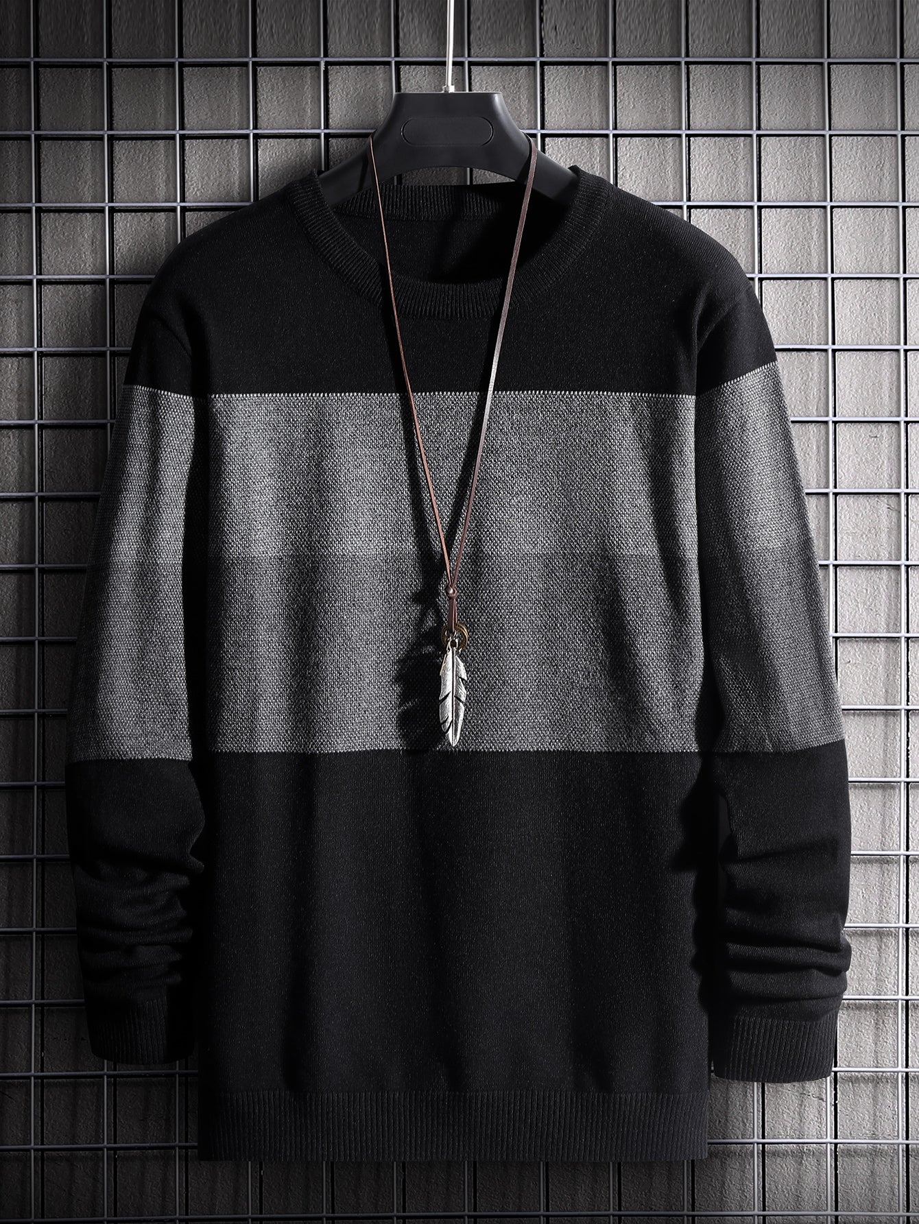 Men Color Block Sweater