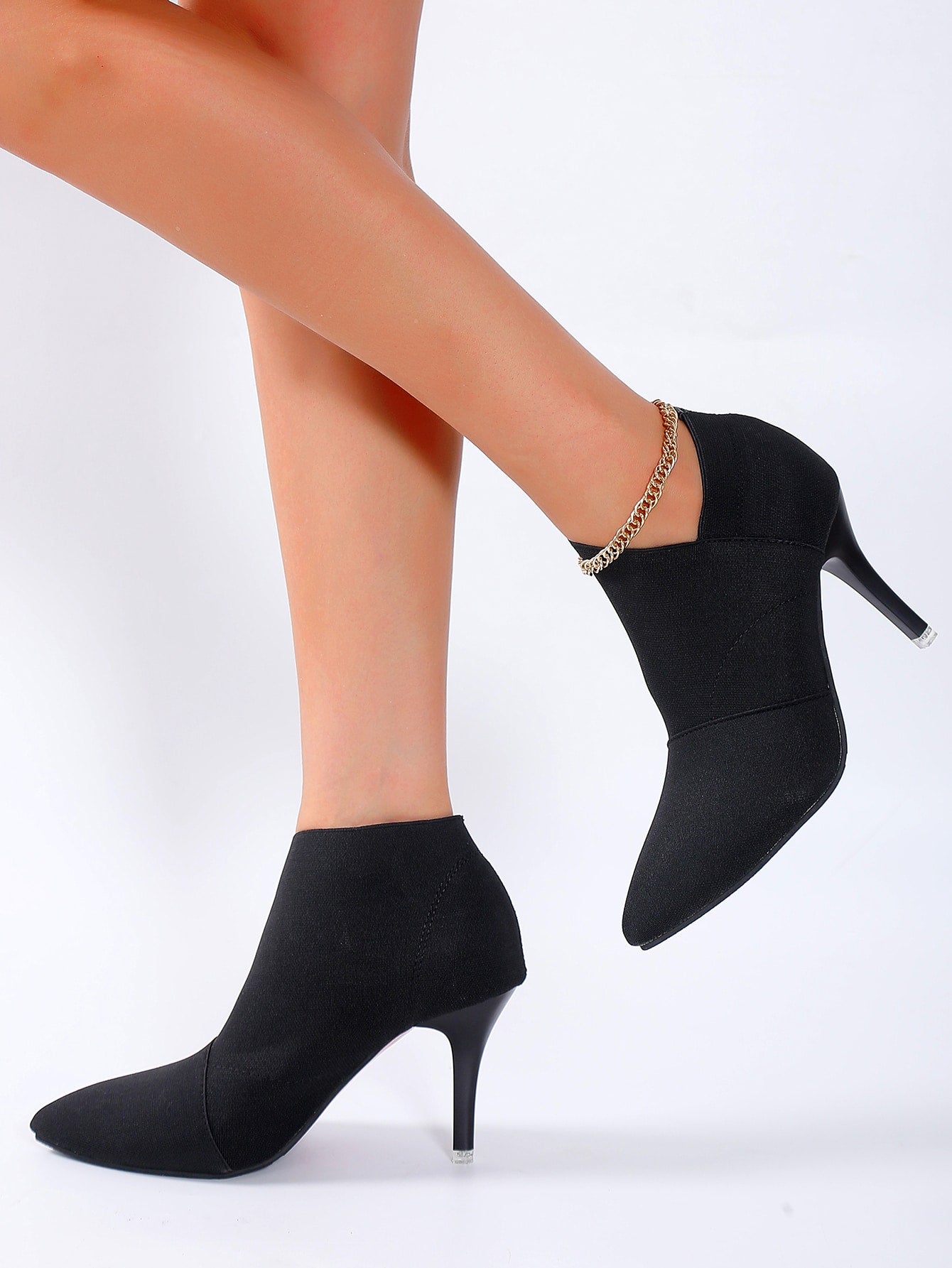 European And American Fashion Pointed Toe Stretch High Heel Classic Boots