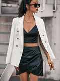 Double Breasted Decor Pocket Blazer Workwear