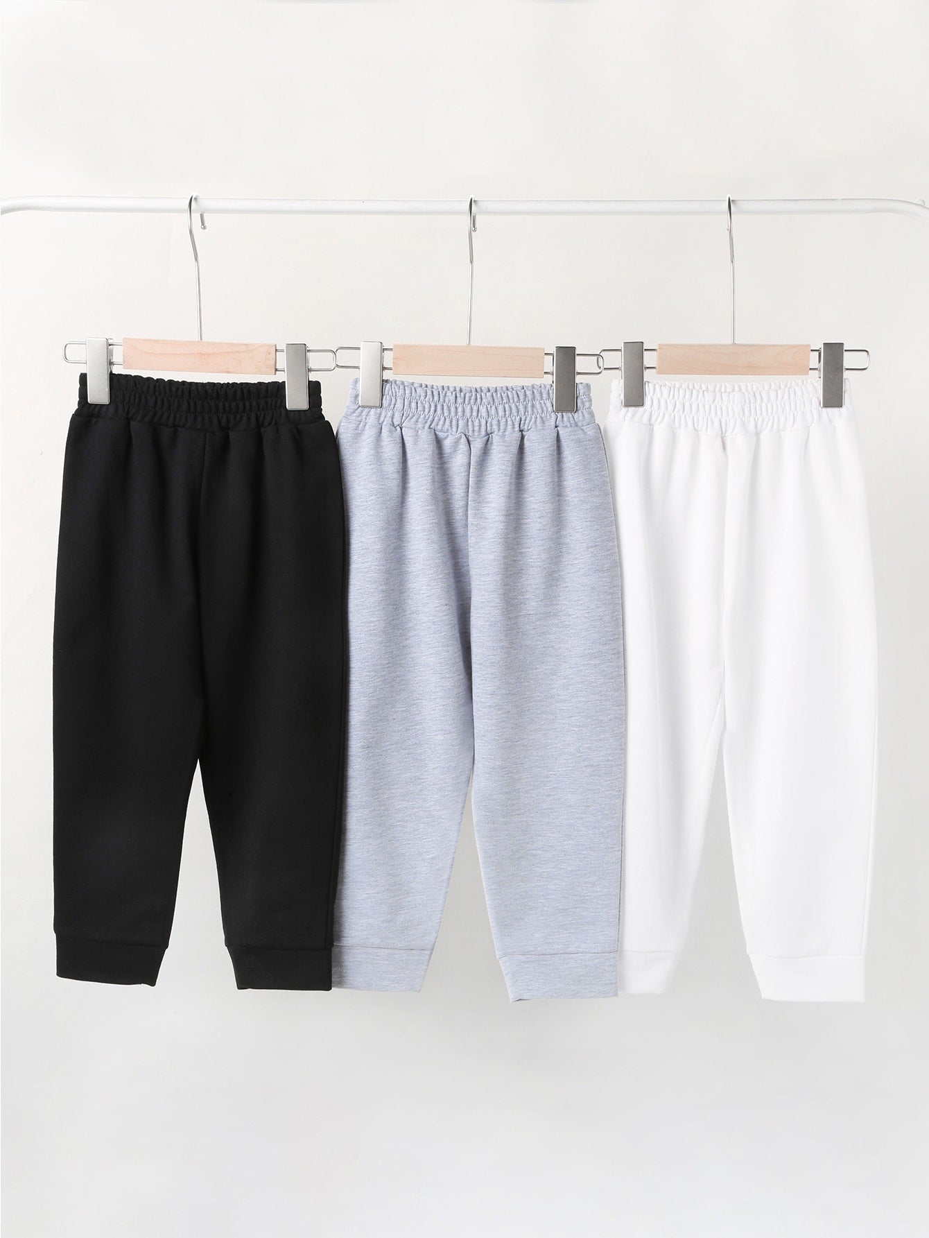 Young Boy 3pcs Elastic Waist Sweatpants