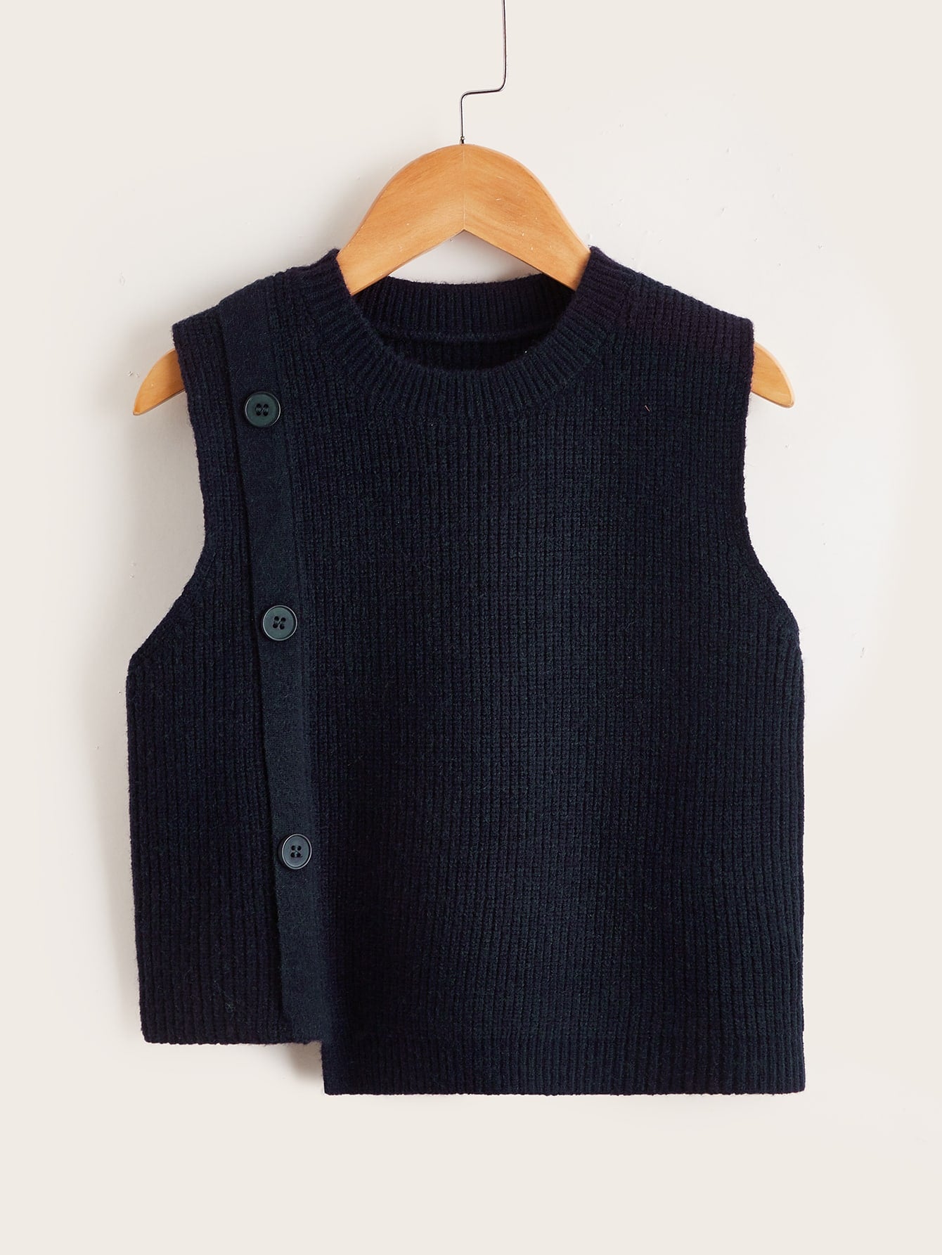 Young Boys Asymmetric Hem Sweater Vest