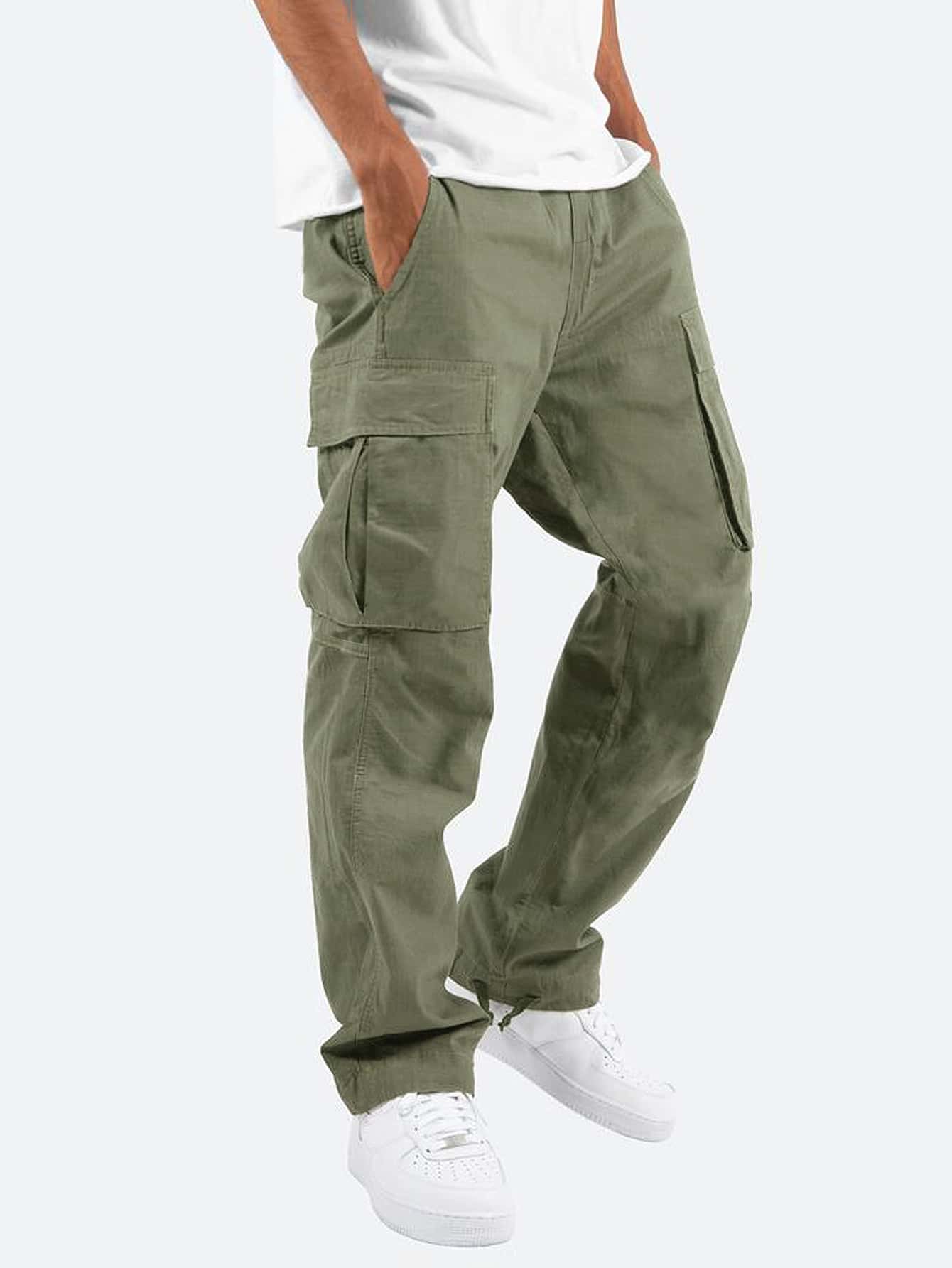 Men Zip Fly Cargo Pants