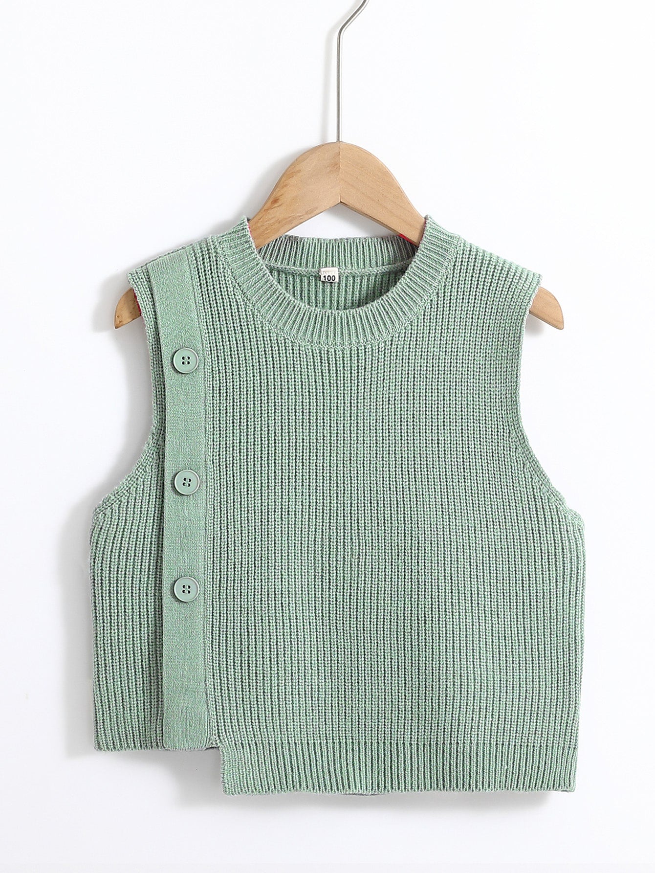 Young Boys Asymmetric Hem Sweater Vest