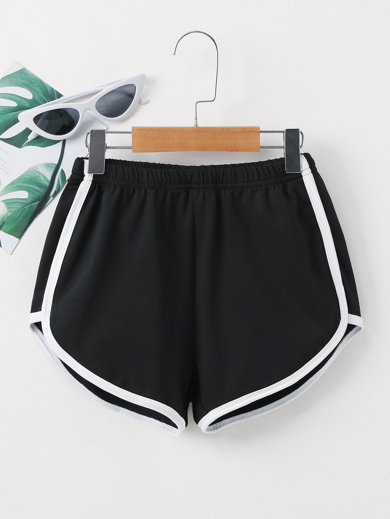 Tween Girl Contrast Binding Track Shorts