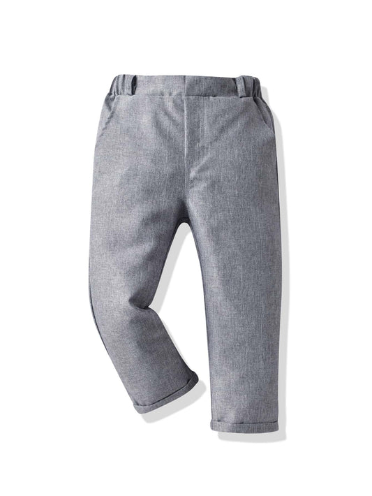 Young Boy Roll Hem Slant Pocket Pants