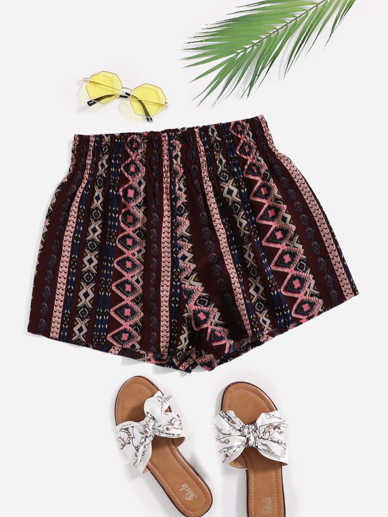 Woven All-Over Printed Shorts