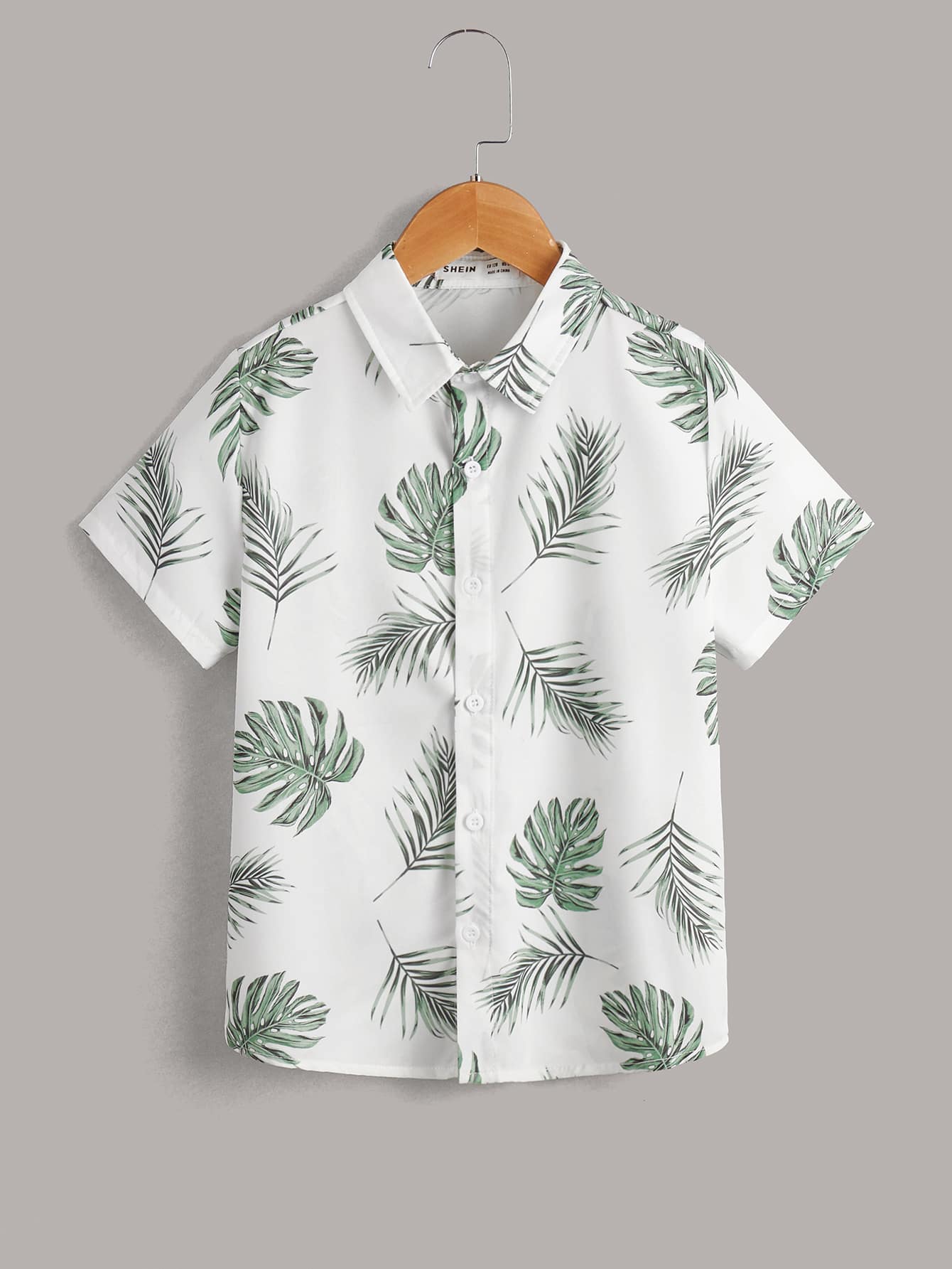 Tropical Printed Casual Shirt For Tween Boys