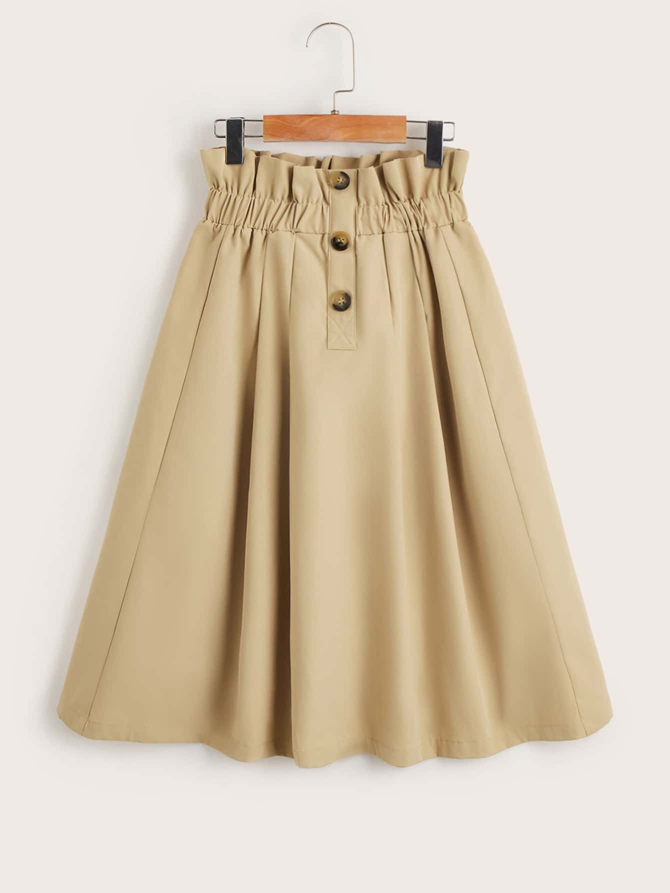 Tween Girl Paperbag Waist Flare Skirt