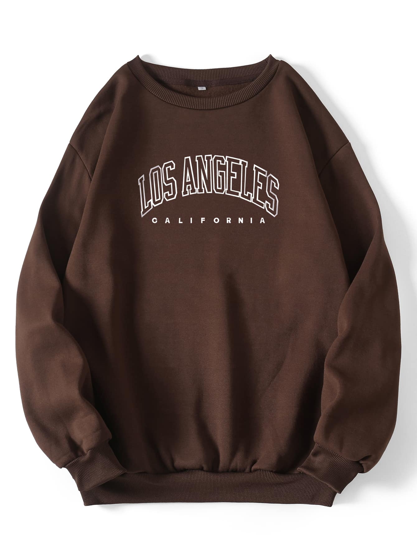 Letter Graphic Thermal Lined Sweatshirt