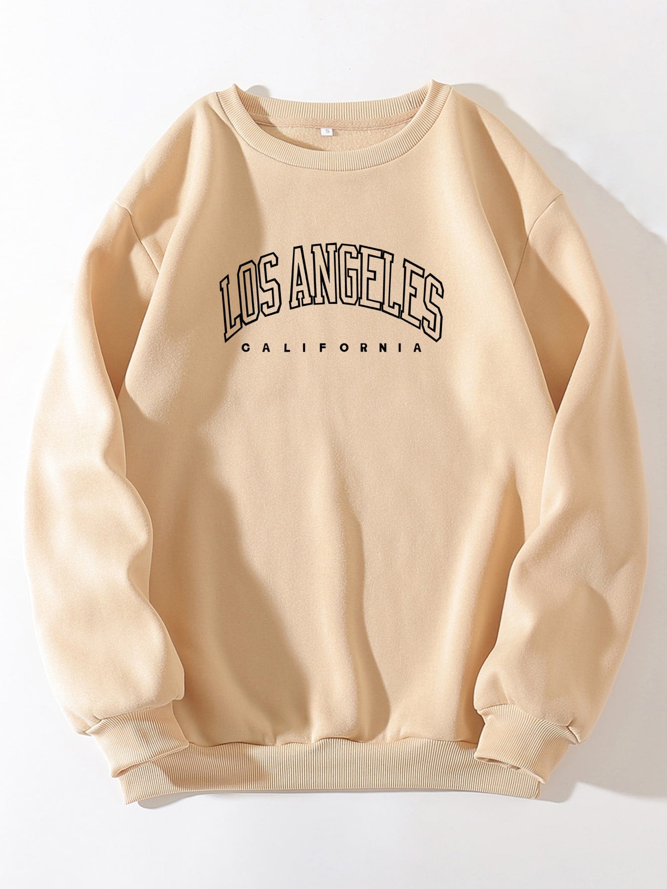 Letter Graphic Thermal Lined Sweatshirt