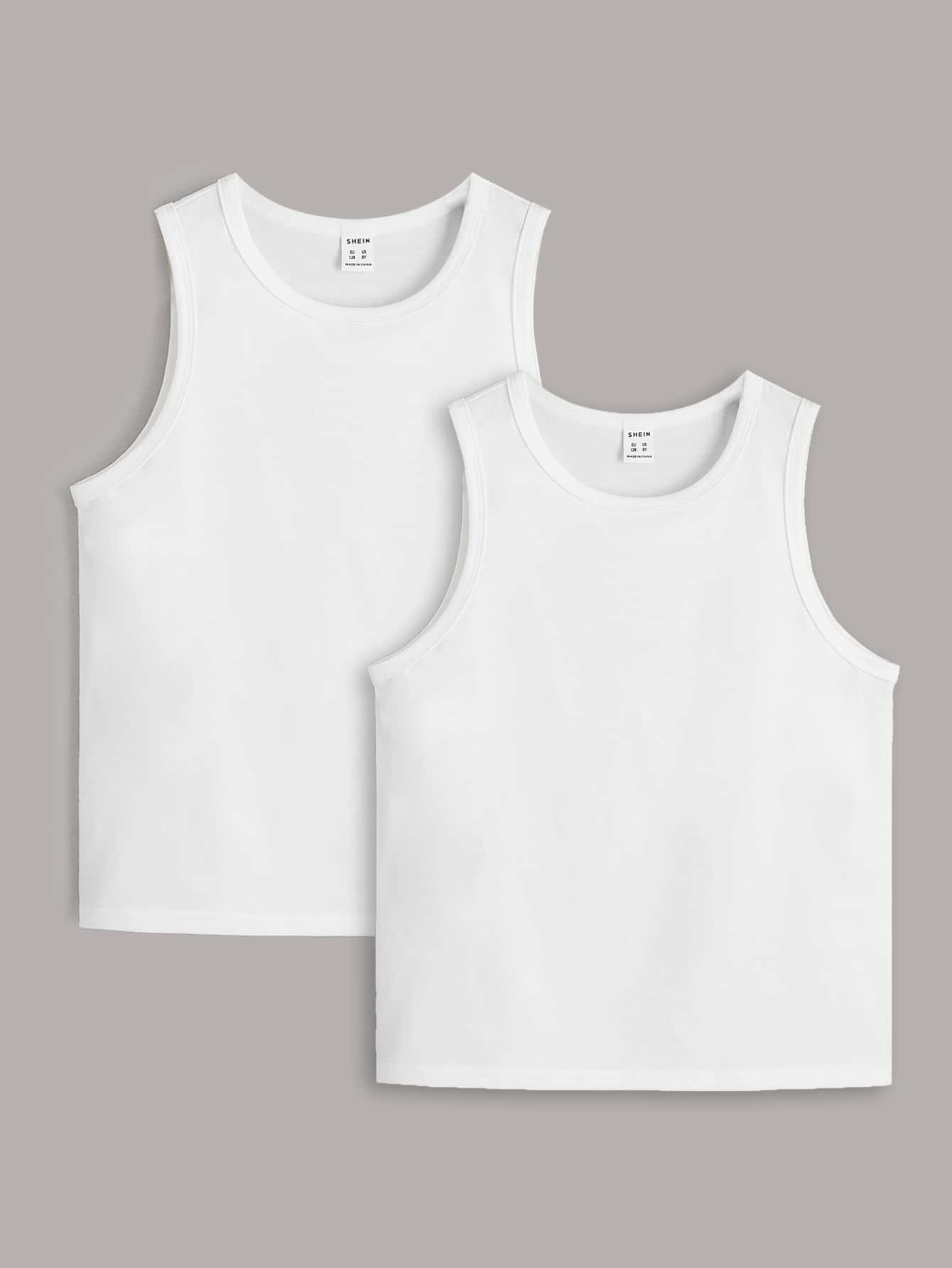 Tween Boy 2pcs Solid Tank Top