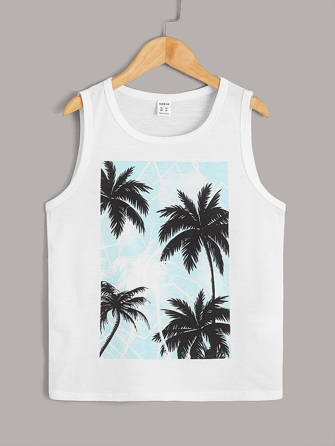 Tween Boy Tropical Print Tank Top