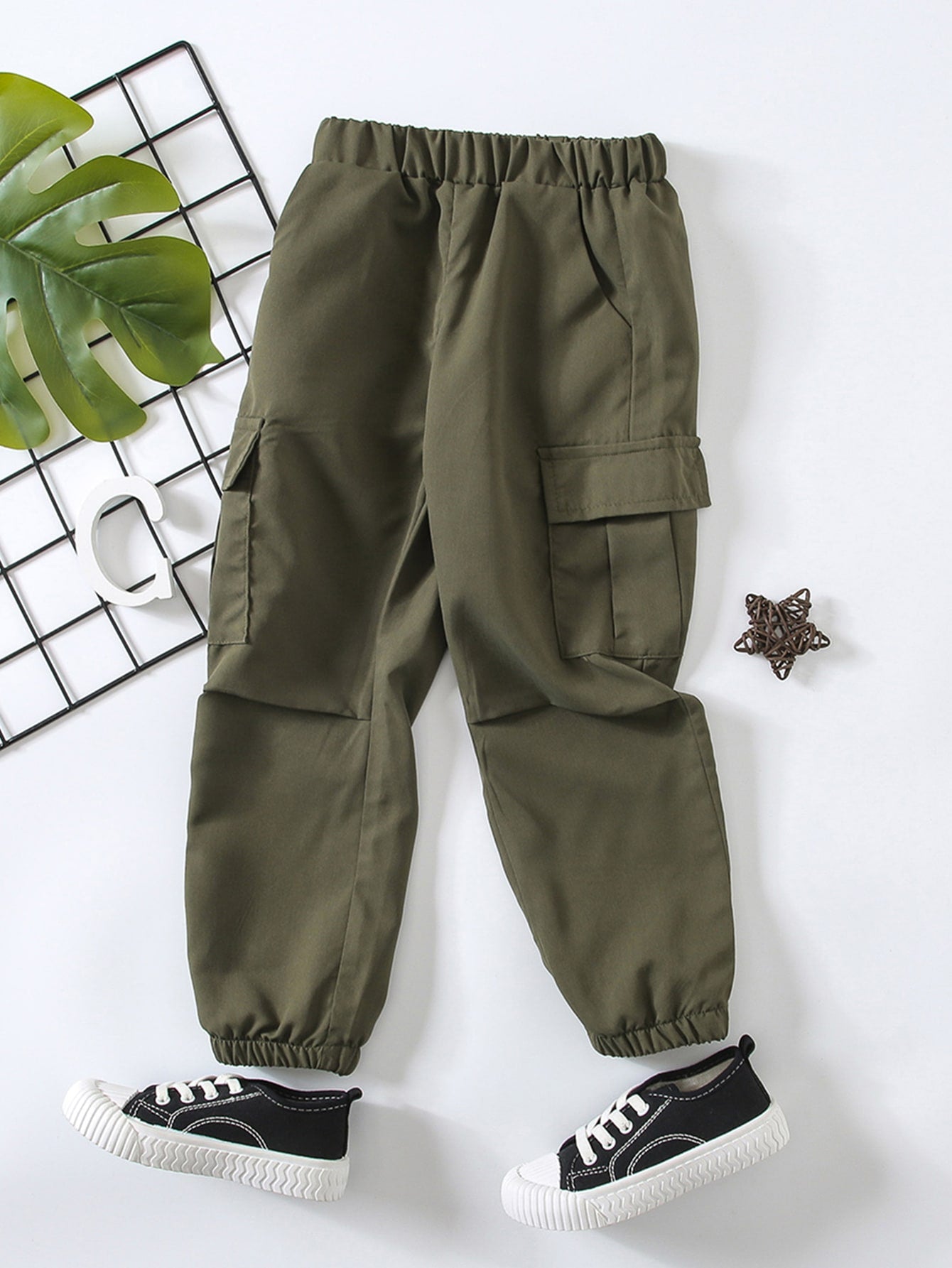 Boys' Casual Loose And Comfortable Long Pants, Cargo Style Style For Boys Suitable For School, Outdoor Activities, Sports, Mountaineering, 4-7 Years Old