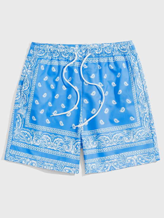 X Breakaway Men Fashionable And Casual Woven Surfing Beach Holiday Swim Trunks With Waist Floral Pattern