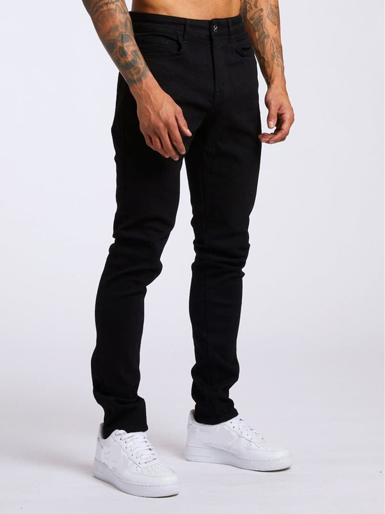 Street Life Men Cotton Slant Pocket Skinny Jeans