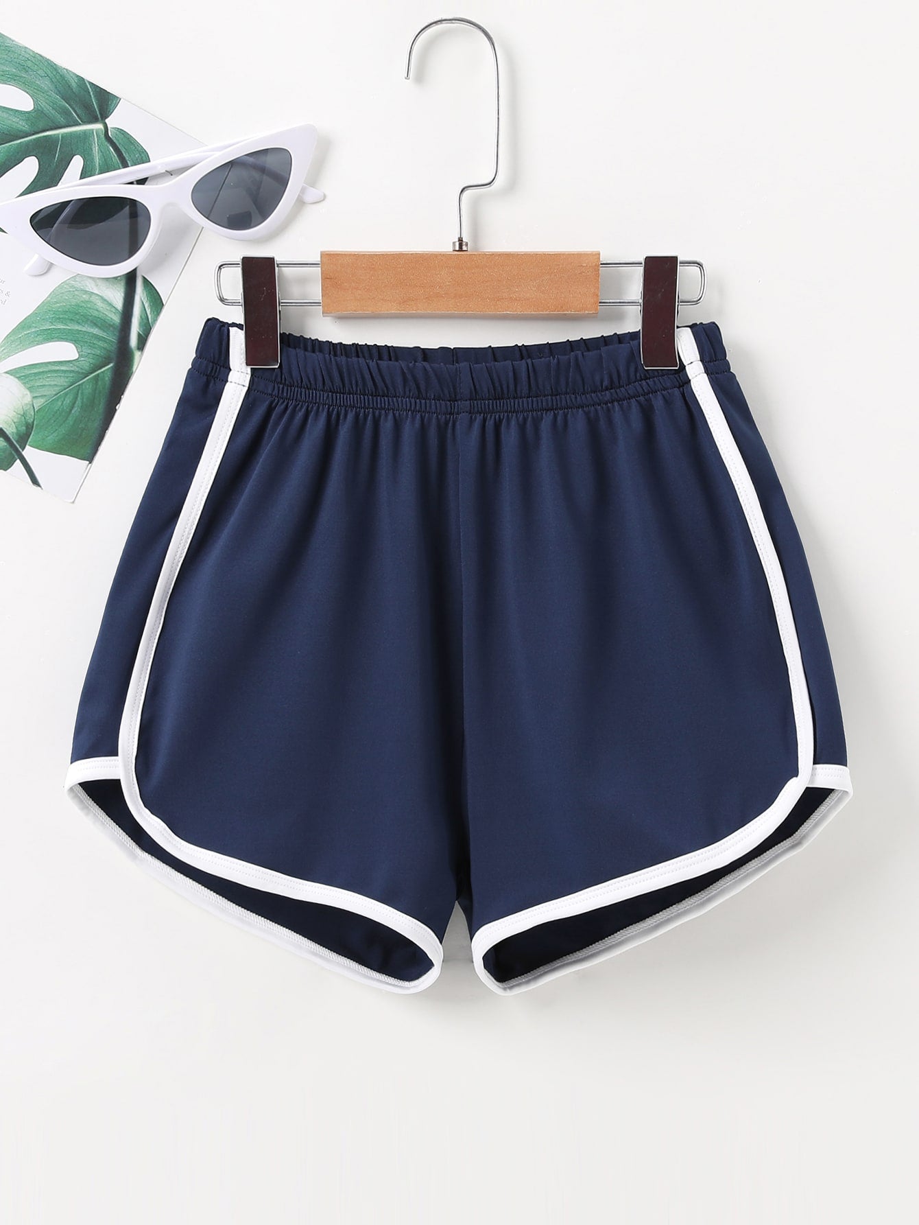 Tween Girl Contrast Binding Track Shorts