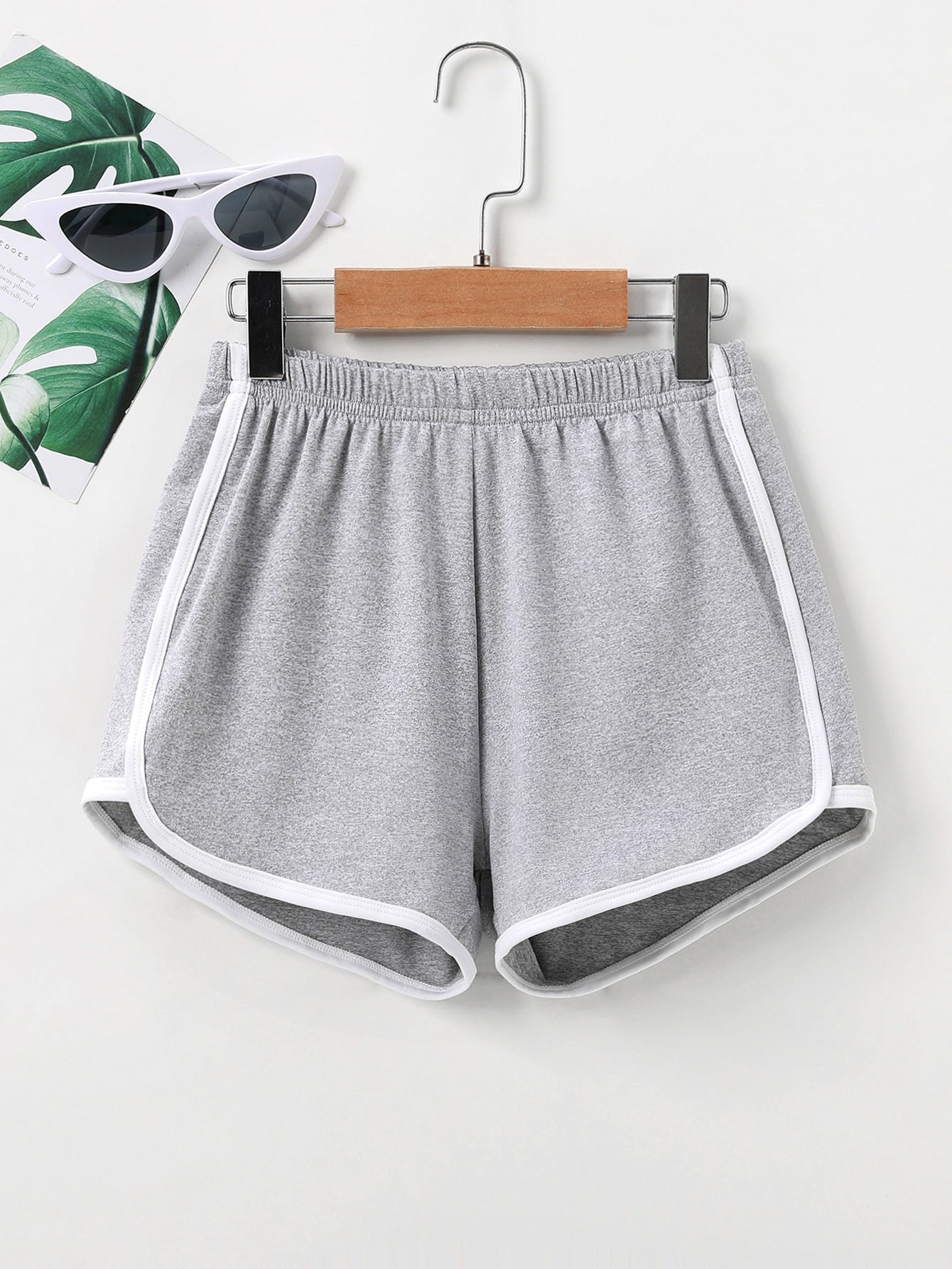 Tween Girl Contrast Binding Track Shorts