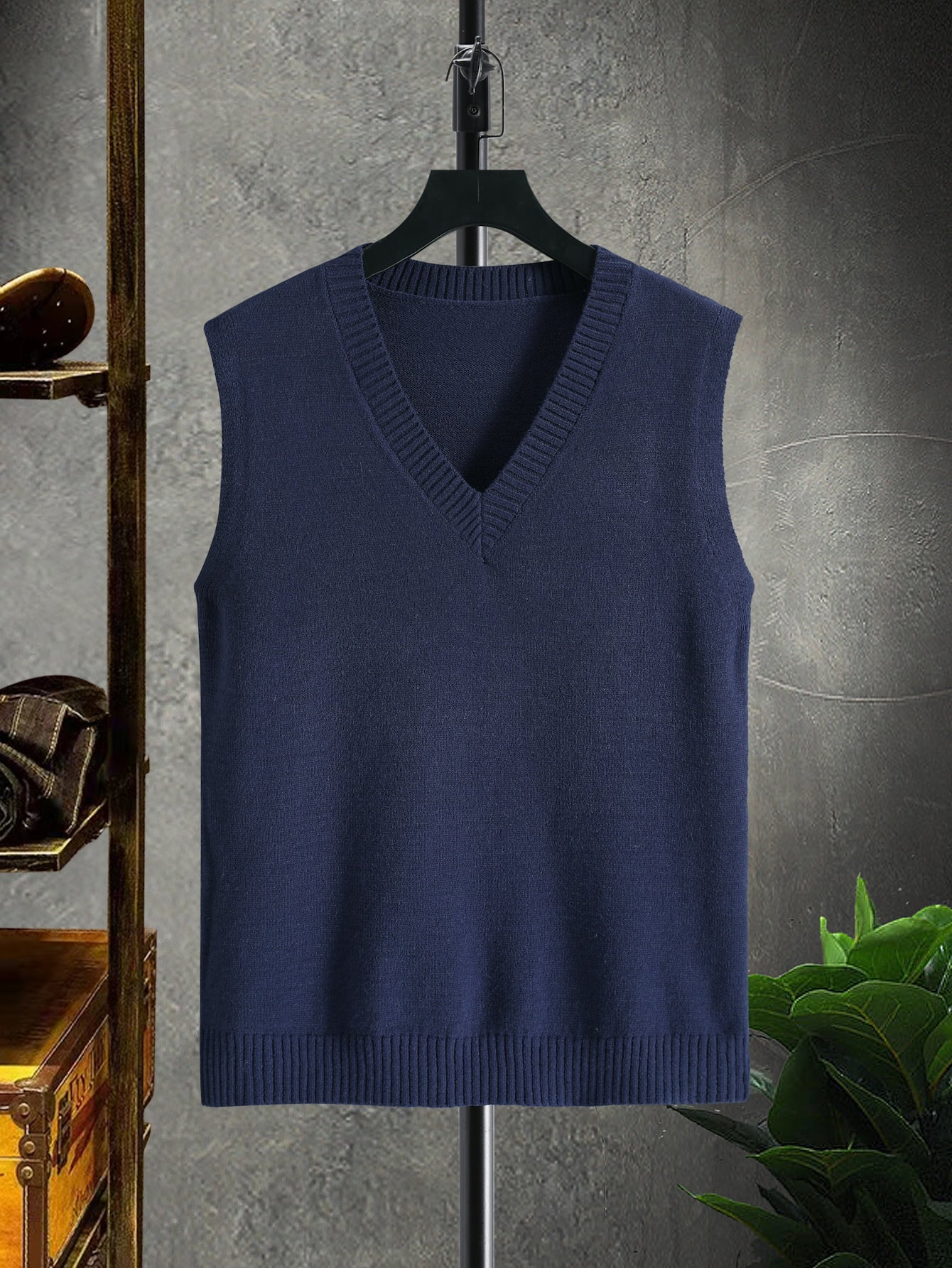 Men V Neck Sweater Vest