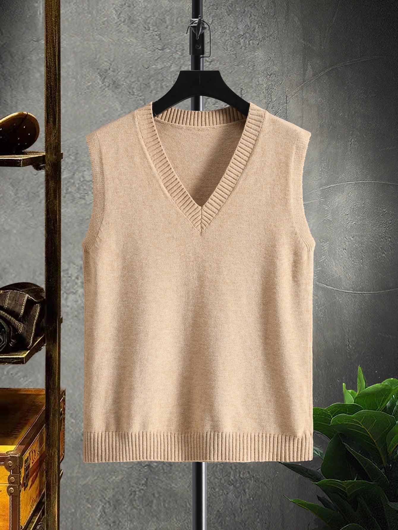 Men V Neck Sweater Vest