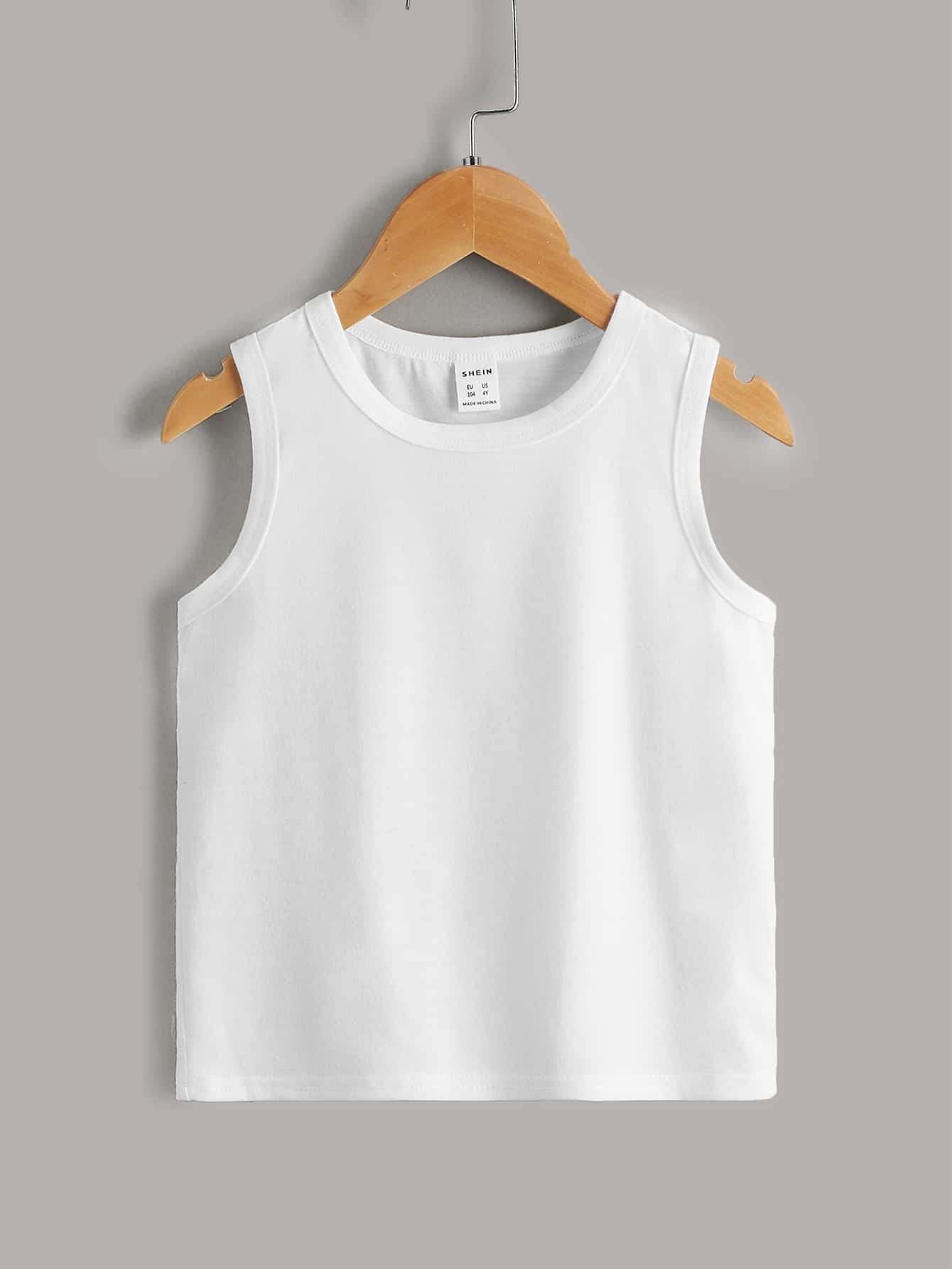 Young Boy Solid Tank Top