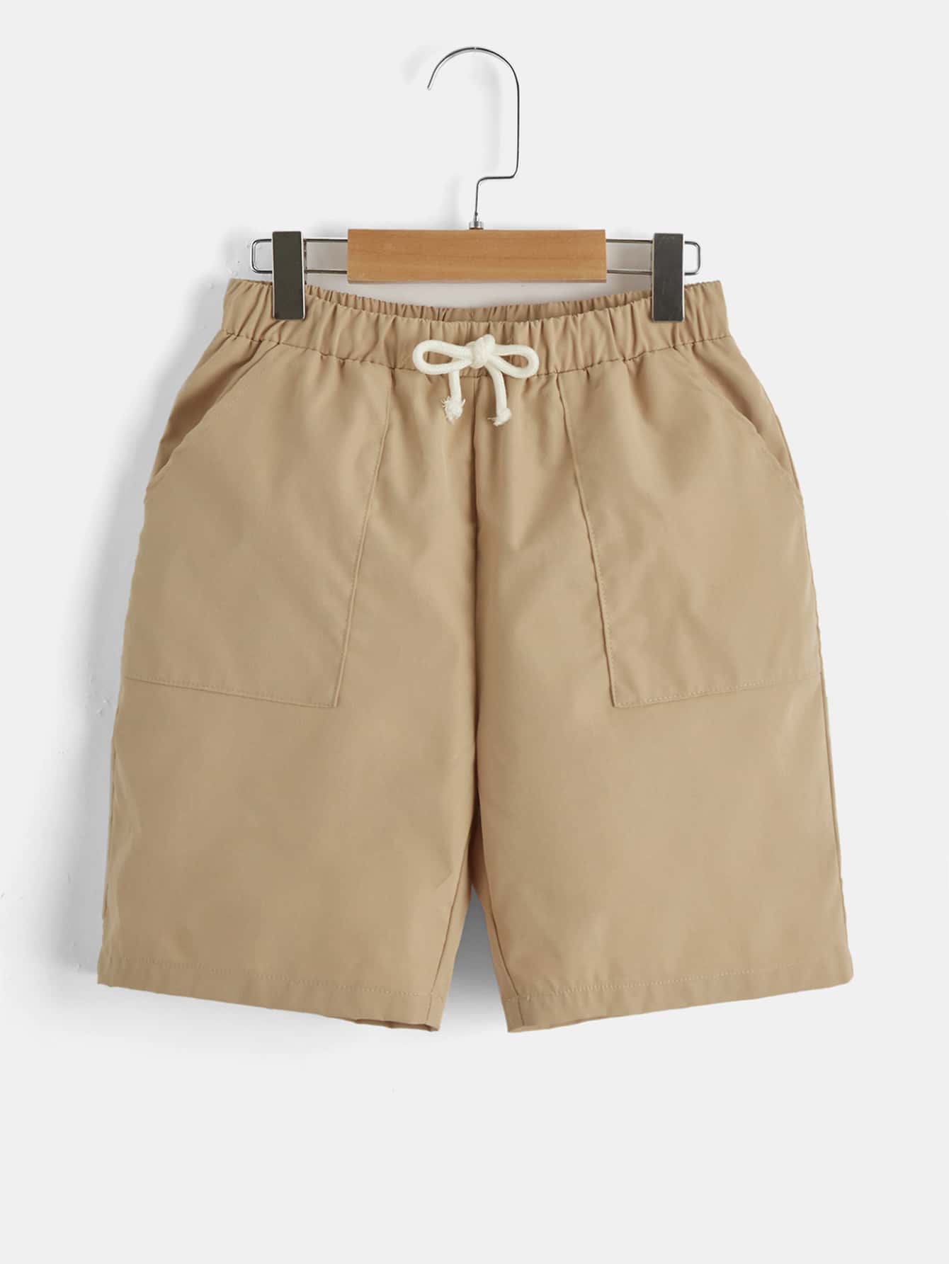 Tween Boy Drawstring Waist Slant Pocket Shorts