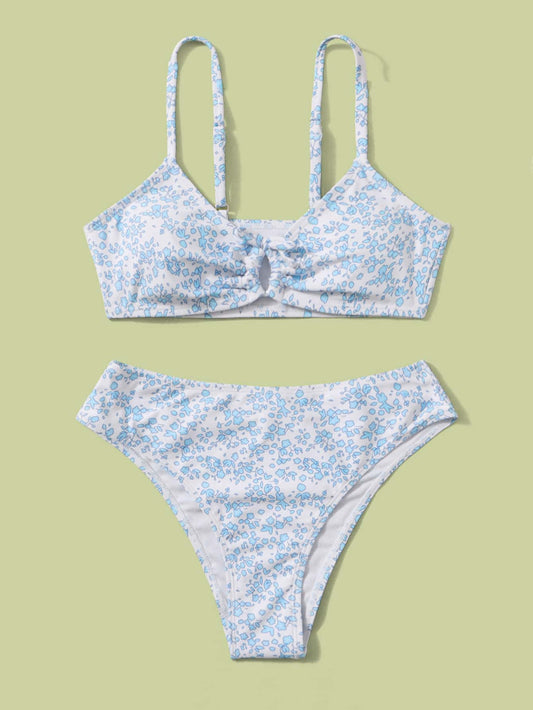 Teen Girls Ditsy Floral Bikini Set Summer Beach