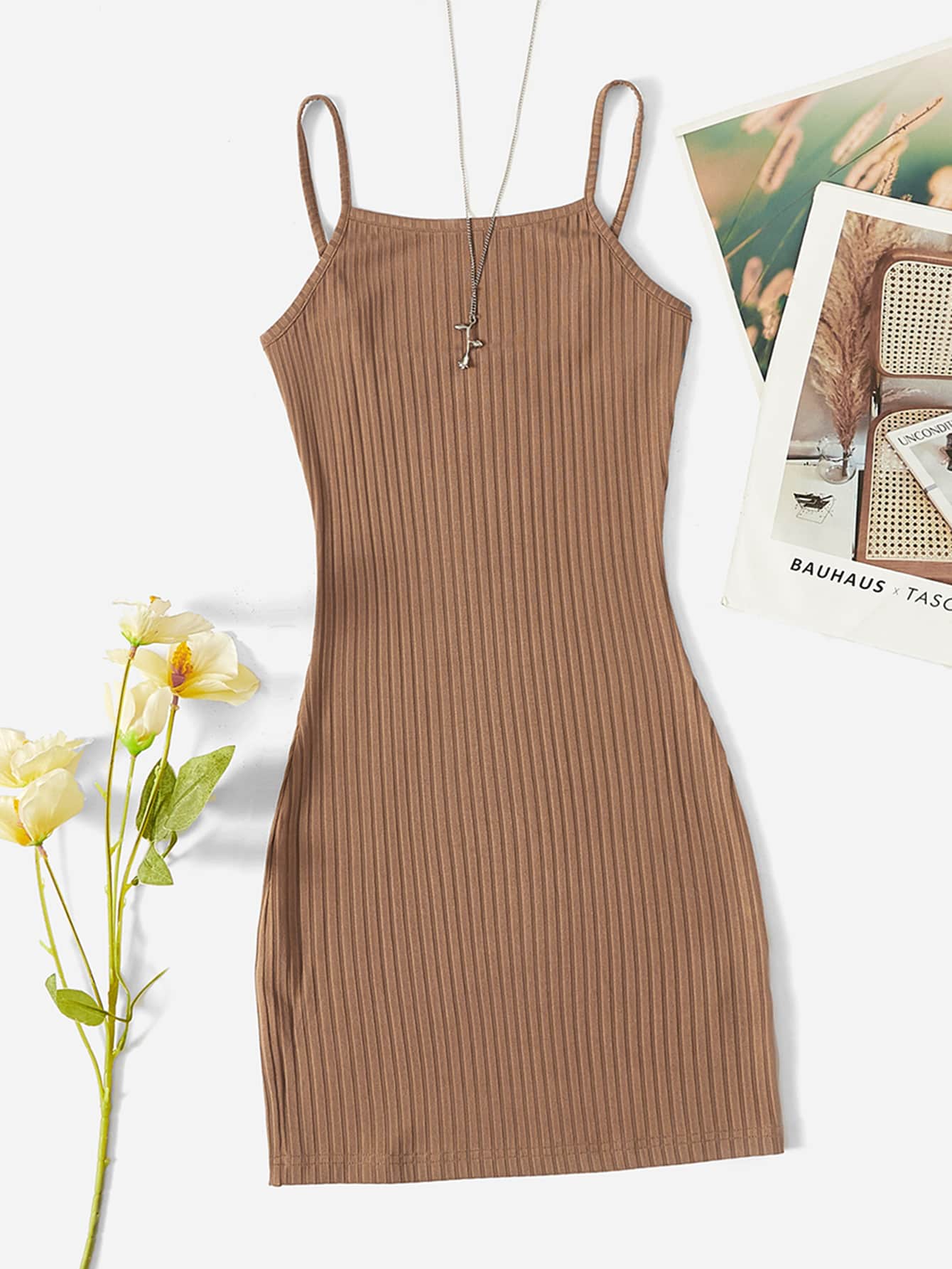 Solid Cami Bodycon Short Summer Dress