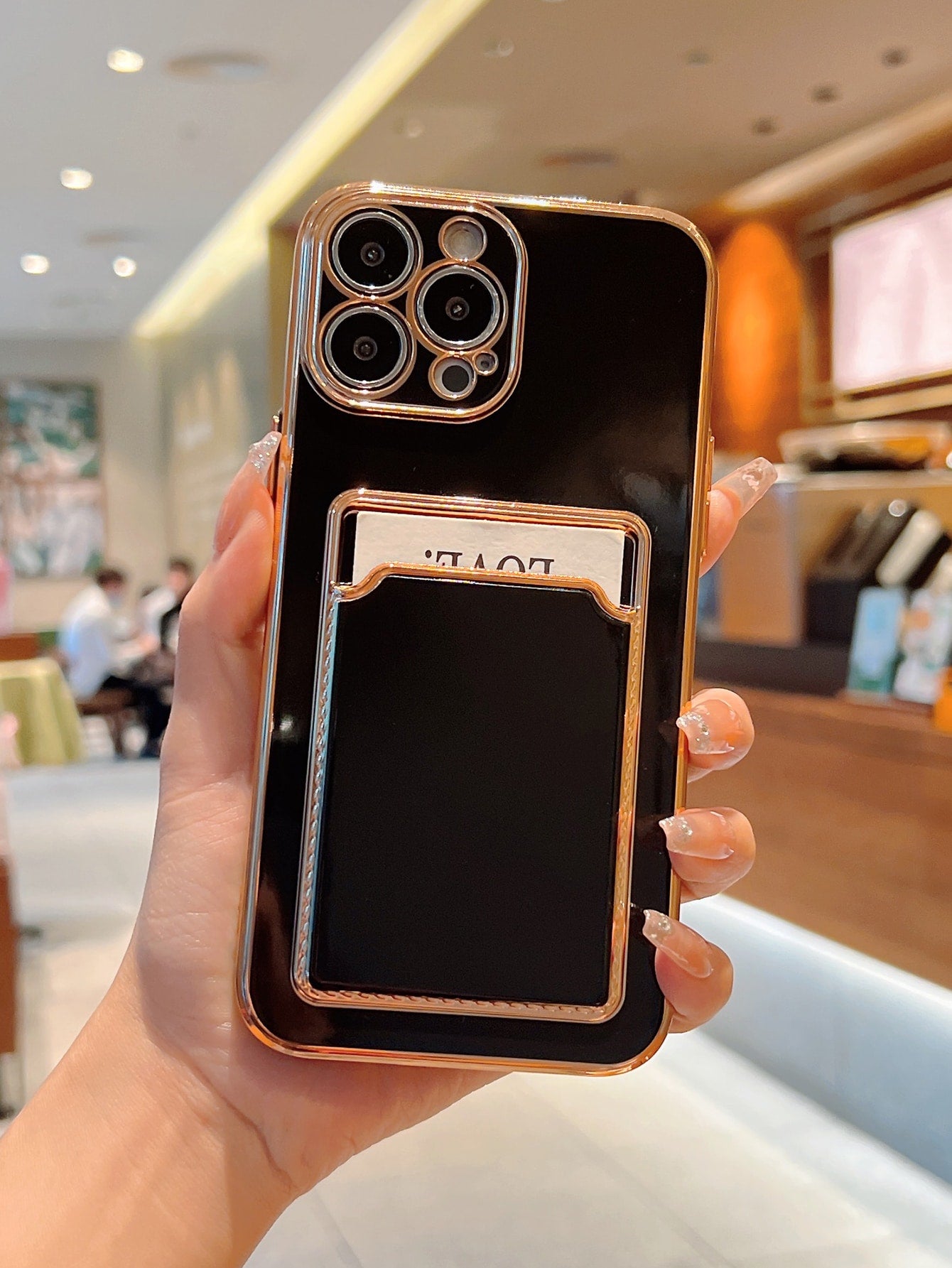 Solid Card Slot Phone Case