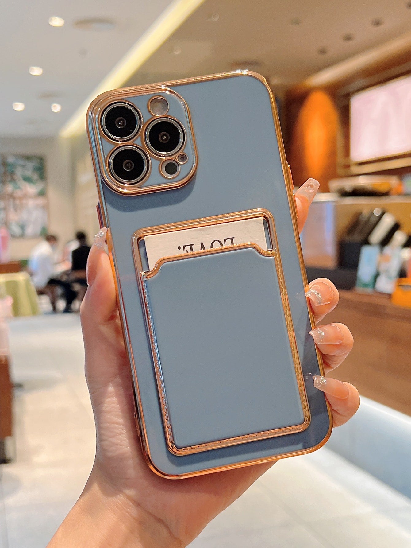 Solid Card Slot Phone Case
