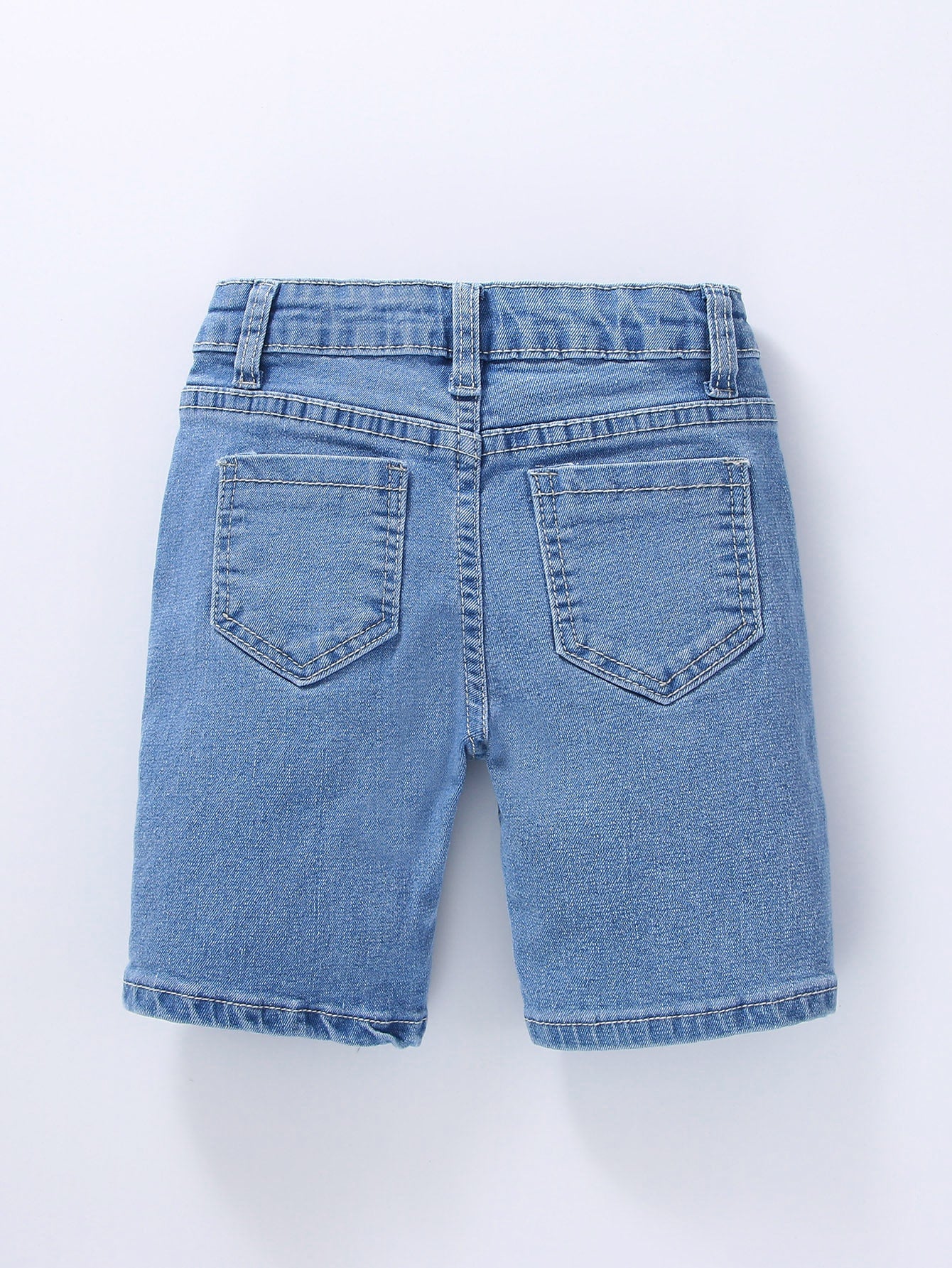 Young Boy Ripped Denim Shorts