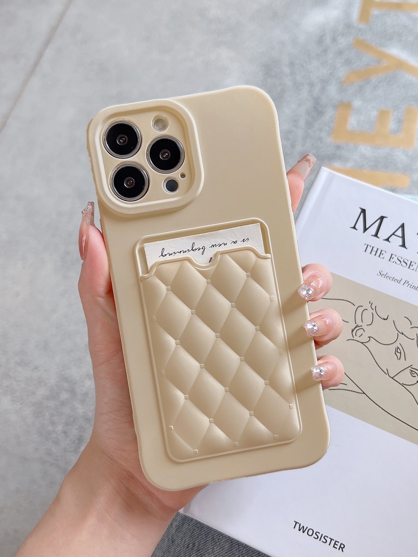 Quilted Card Slot Phone Case