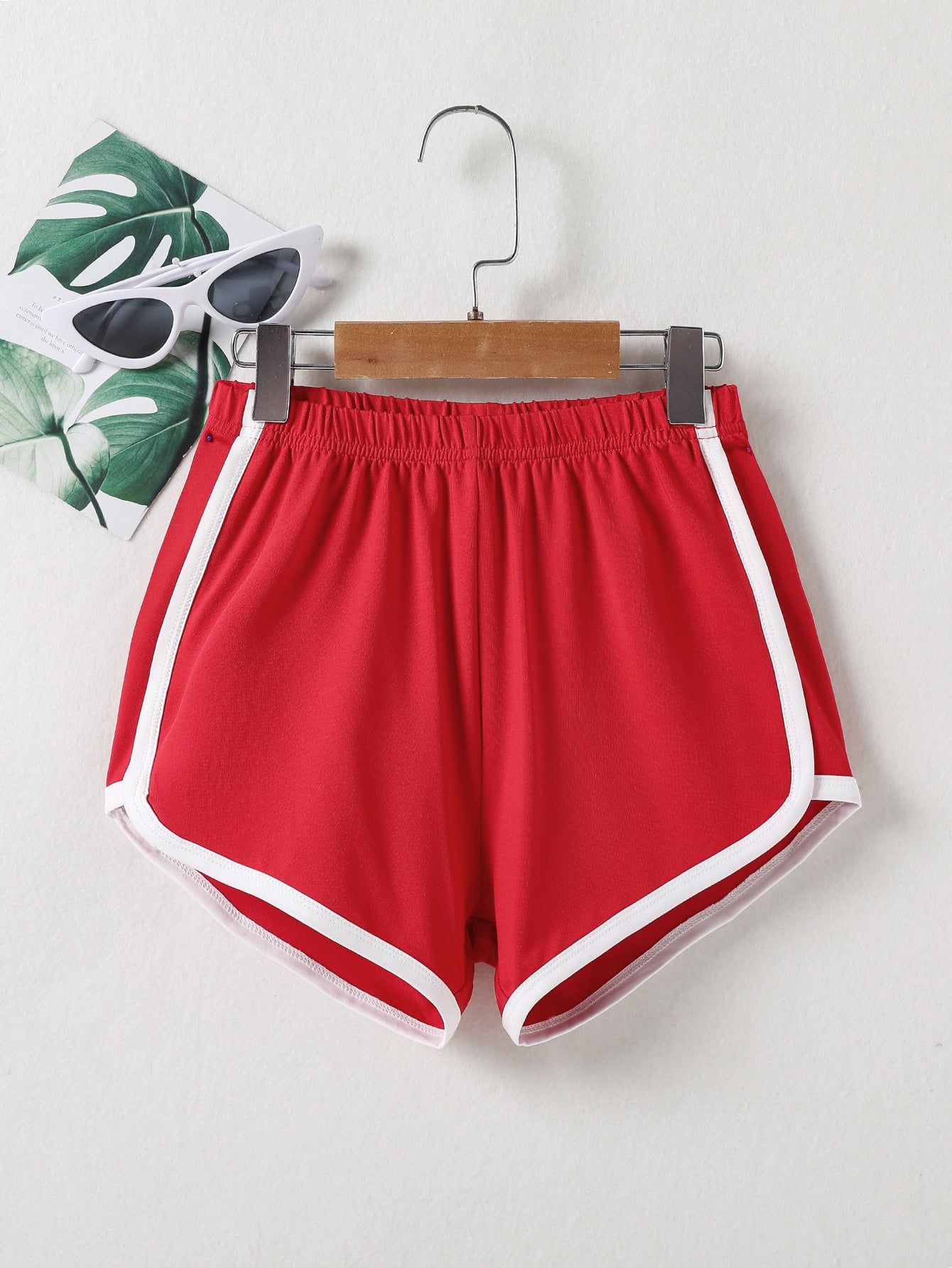 Tween Girl Contrast Binding Track Shorts