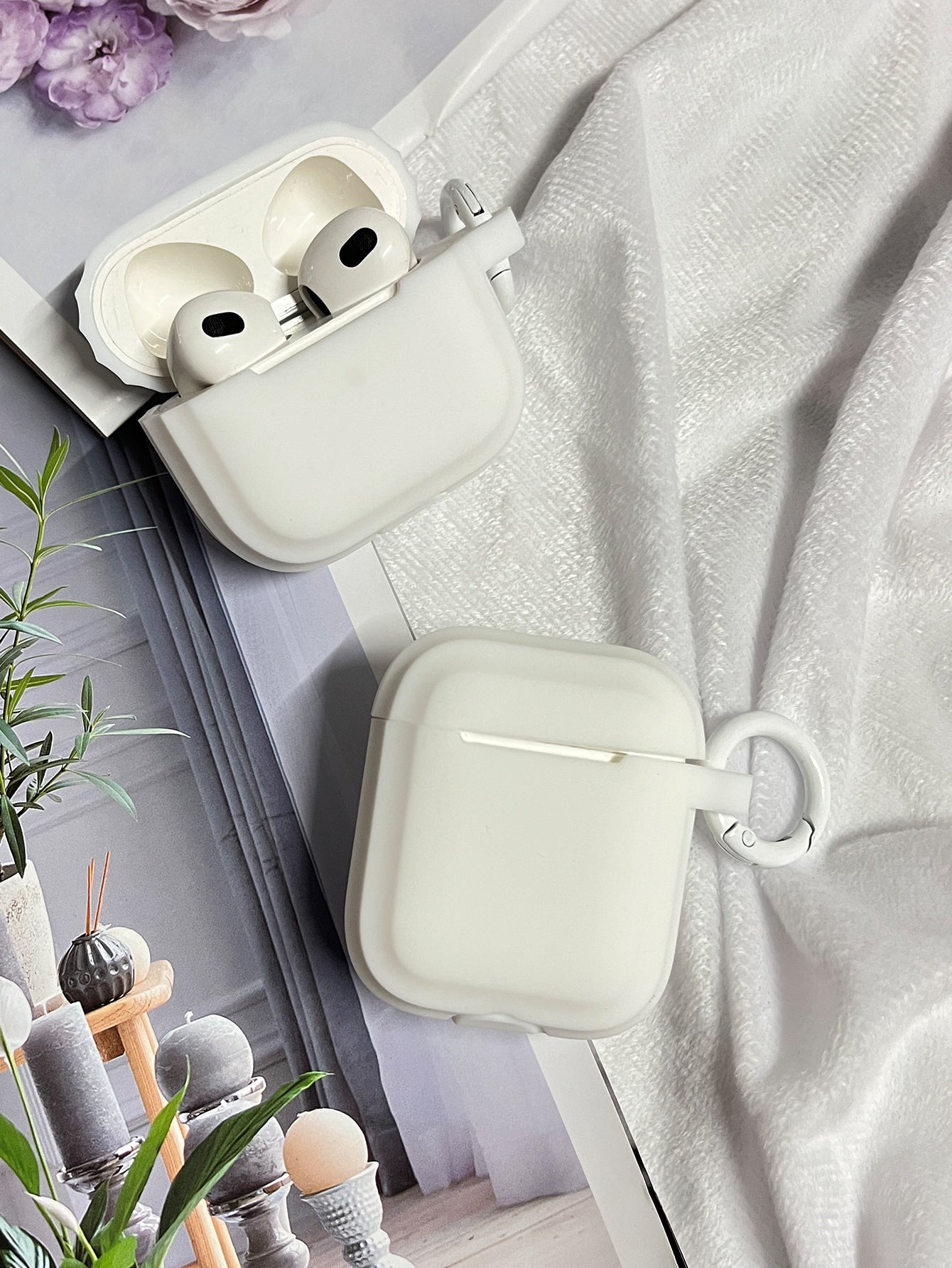 Anti-fall Solid Color Case Compatible With AirPods